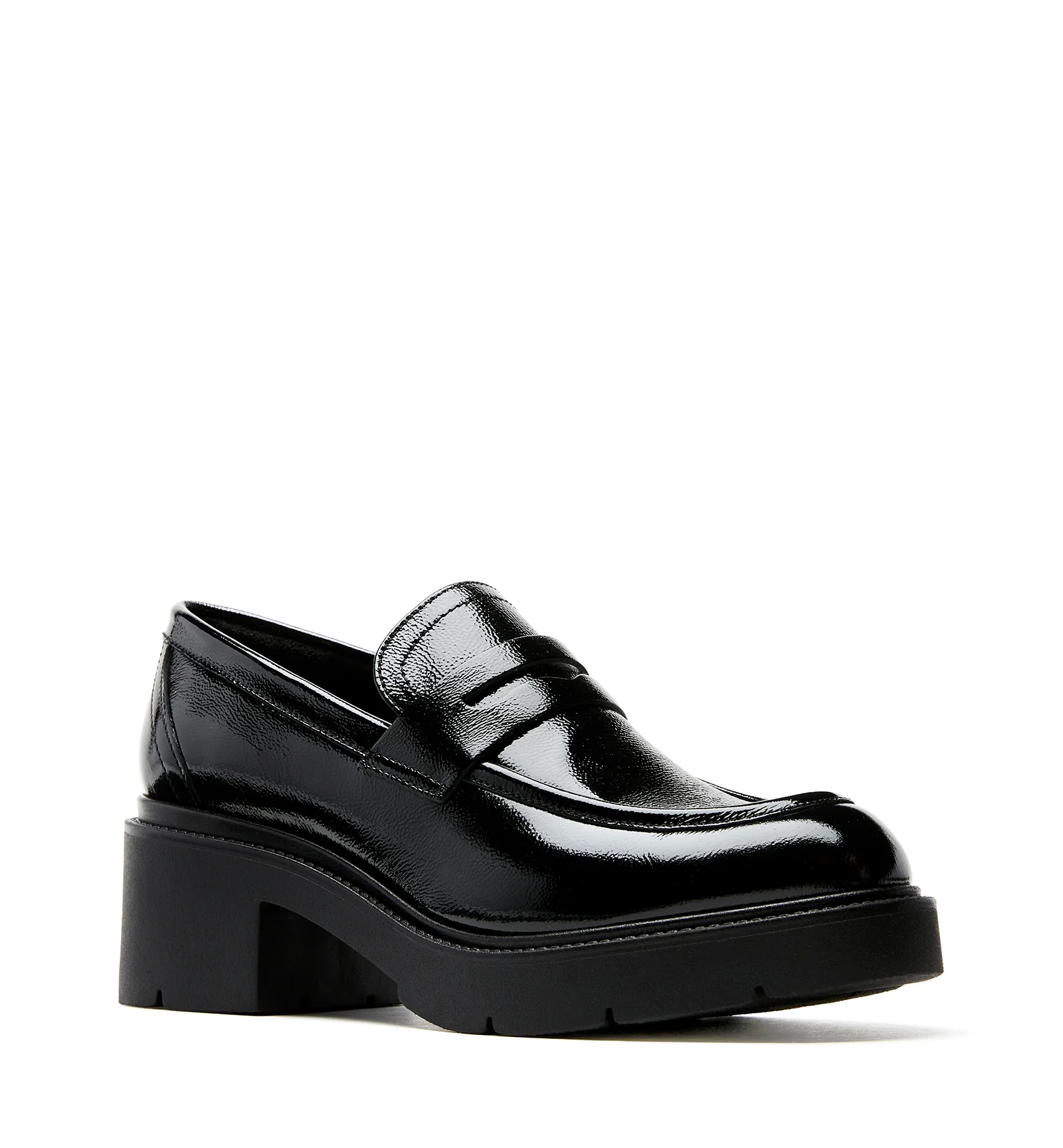 ALISA CRINKLE LEATHER LOAFER - Image 2