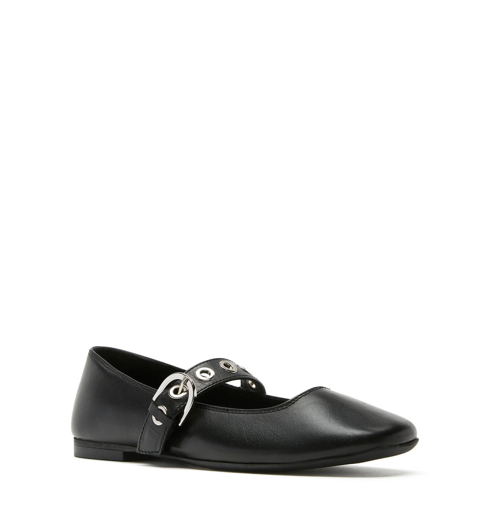 ARIAH MARY JANE LEATHER FLAT - Image 2