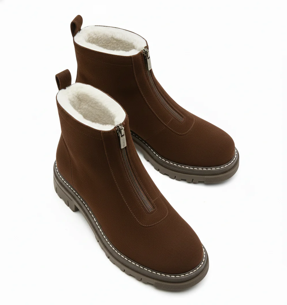 DELTA SHEARLING-LINED SUEDE BOOTIE - Image 13