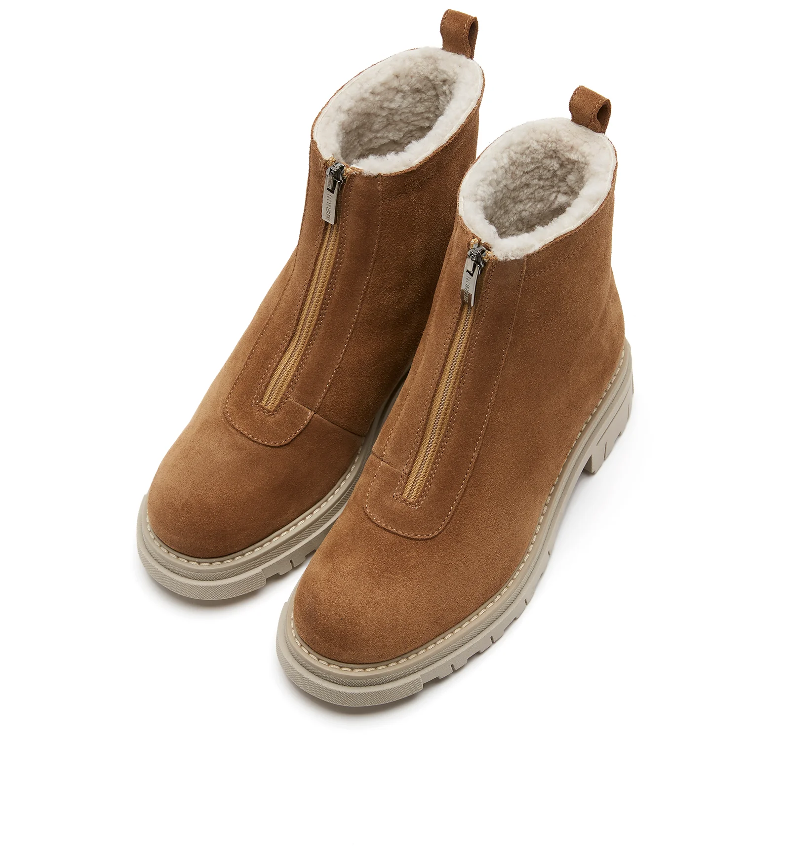 DELTA SHEARLING-LINED SUEDE BOOTIE - Image 9