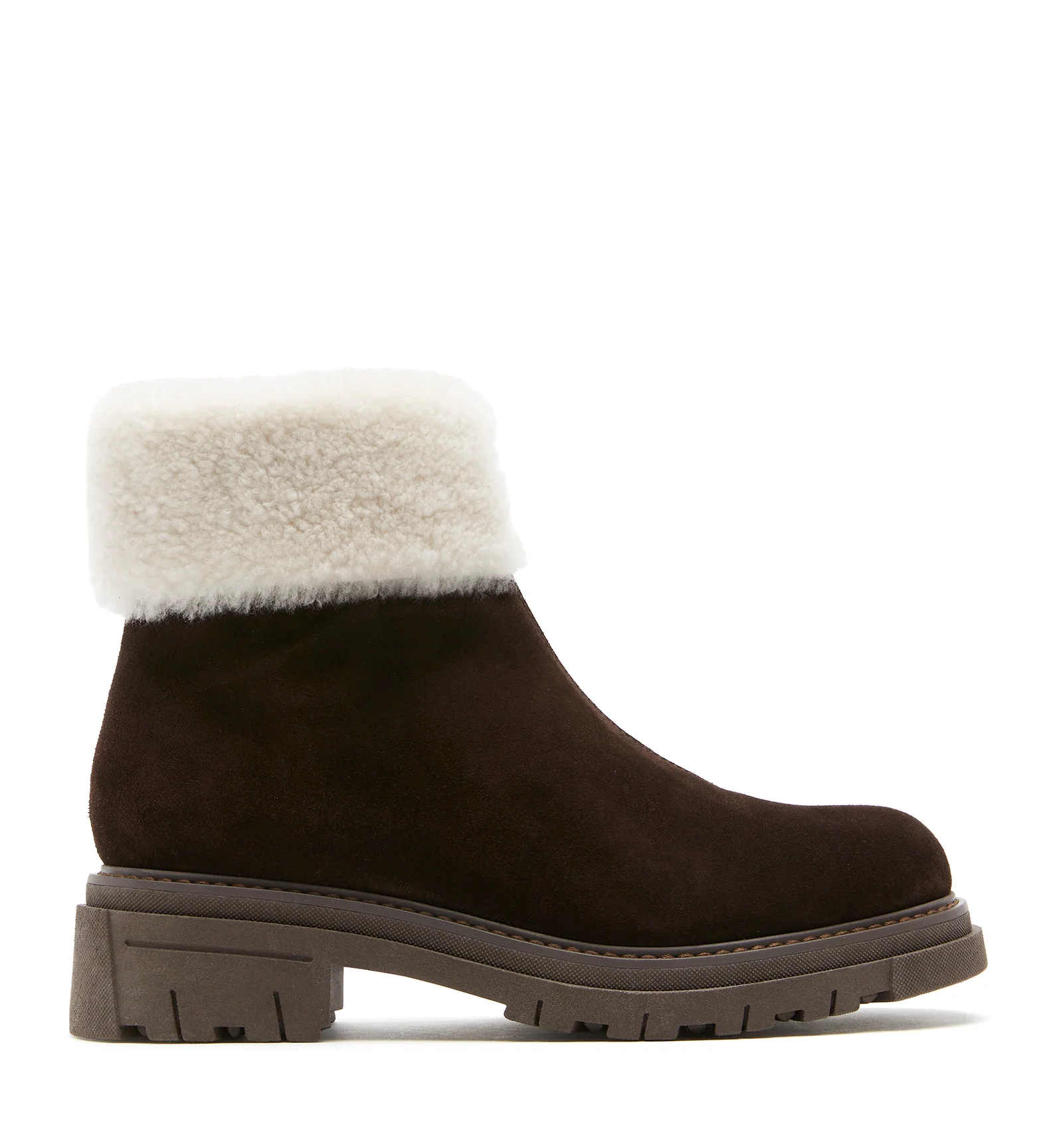 DENNIS SHEARLING-LINED SUEDE BOOTIE - Image 6