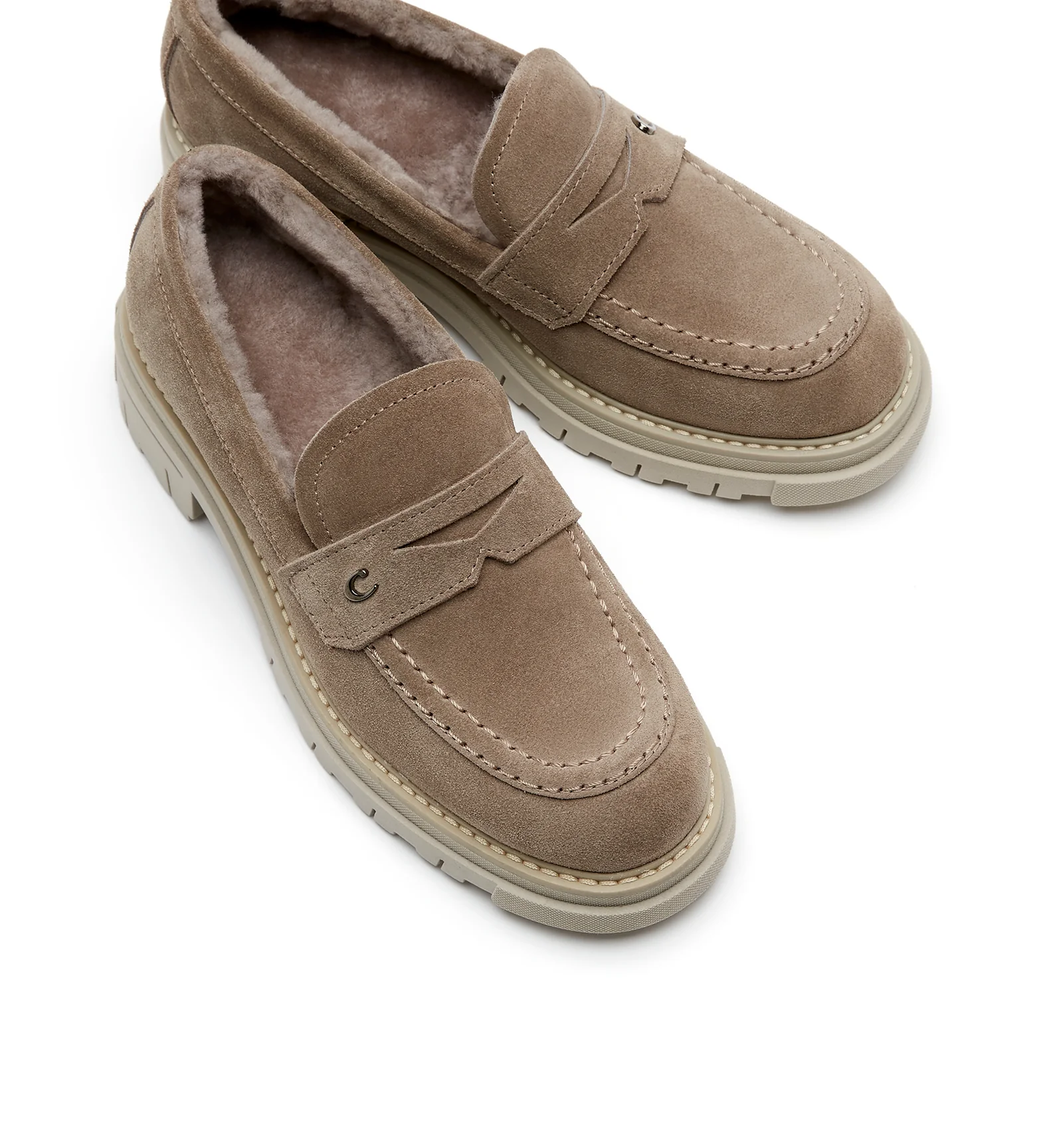 DONNY SHEARLING-LINED SUEDE LOAFER - Image 3