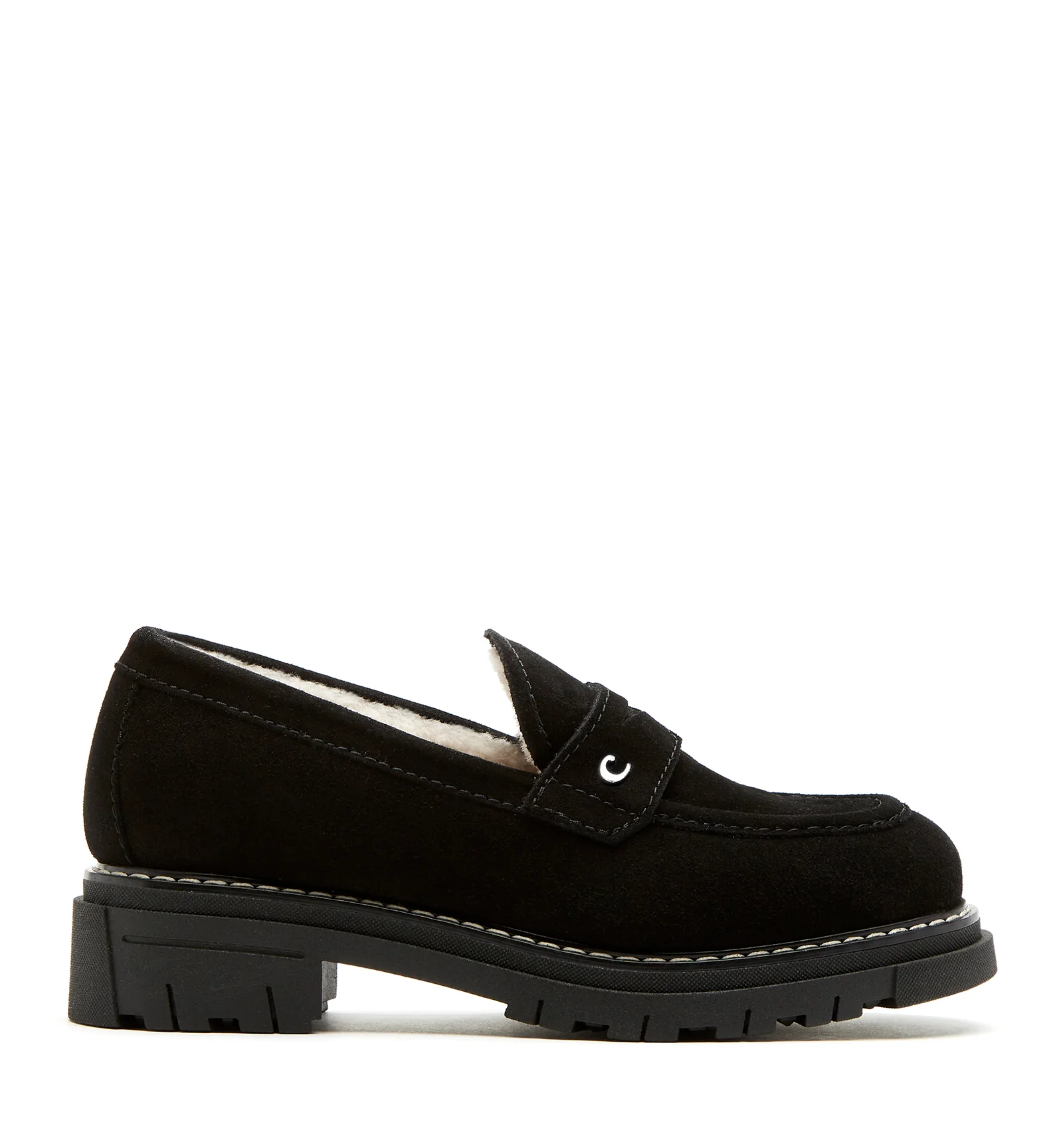 DONNY SHEARLING-LINED SUEDE LOAFER - Image 6