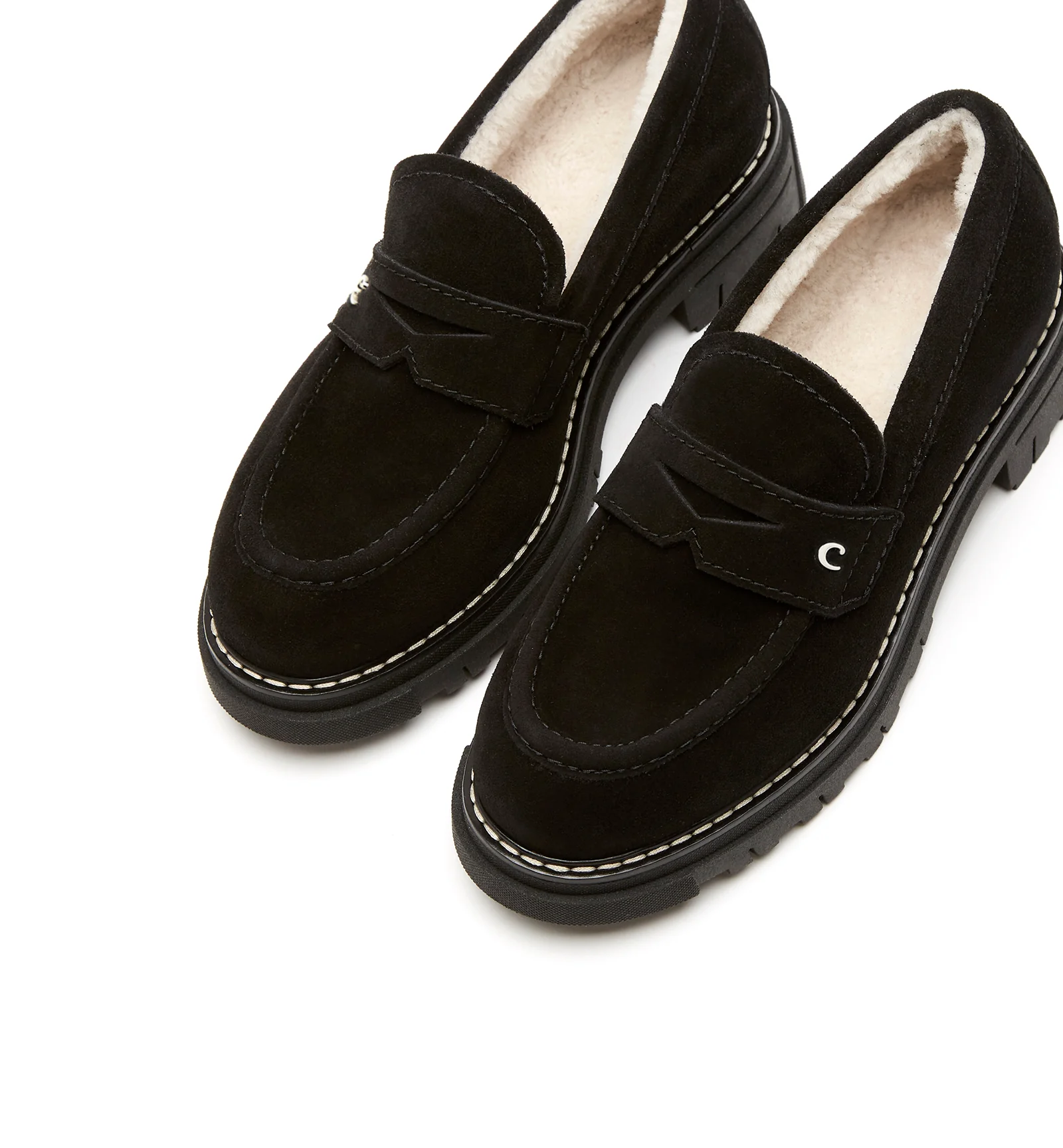 DONNY SHEARLING-LINED SUEDE LOAFER - Image 8