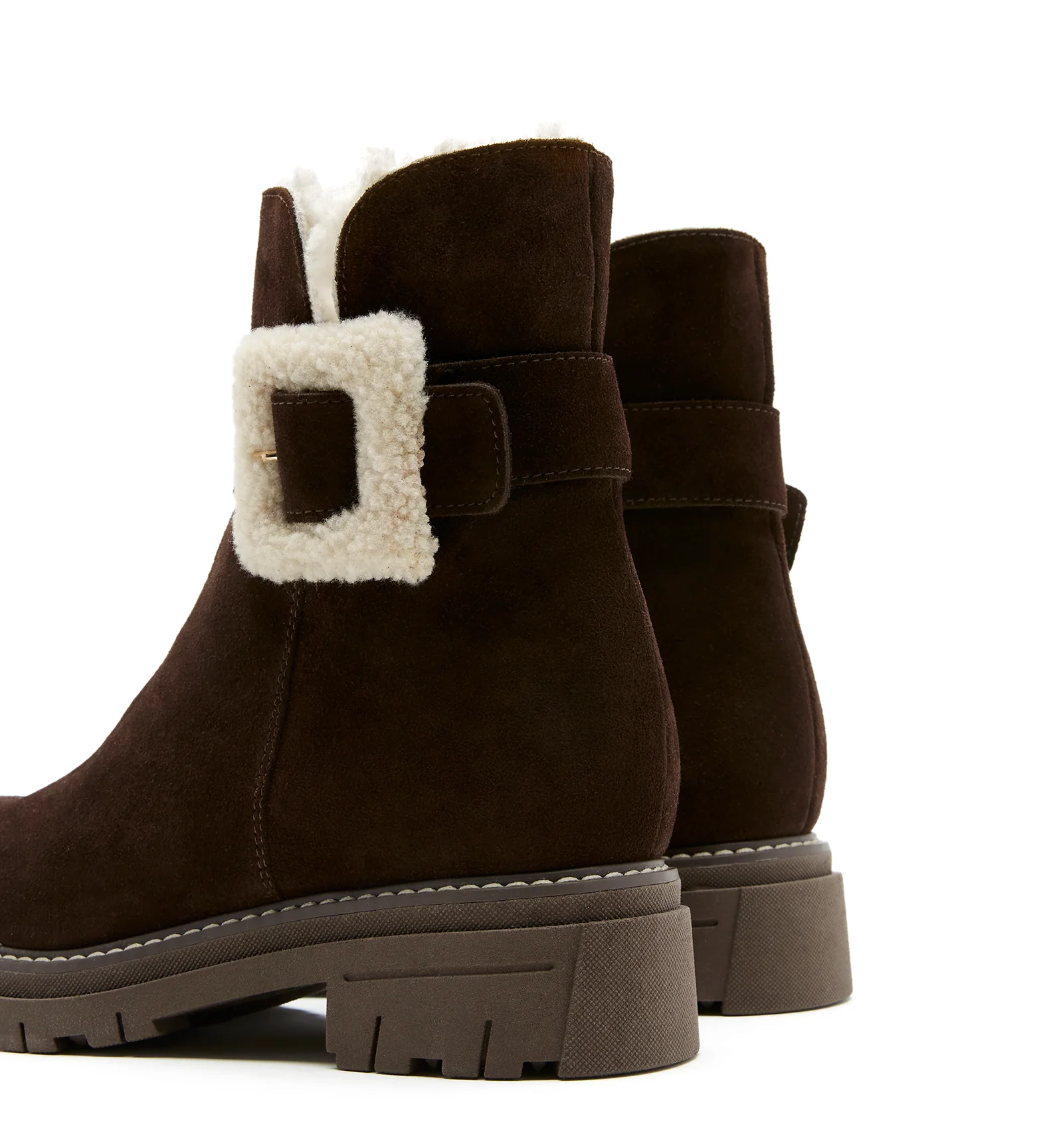 DOUG SHEARLING-LINED SUEDE BOOTIE - Image 4
