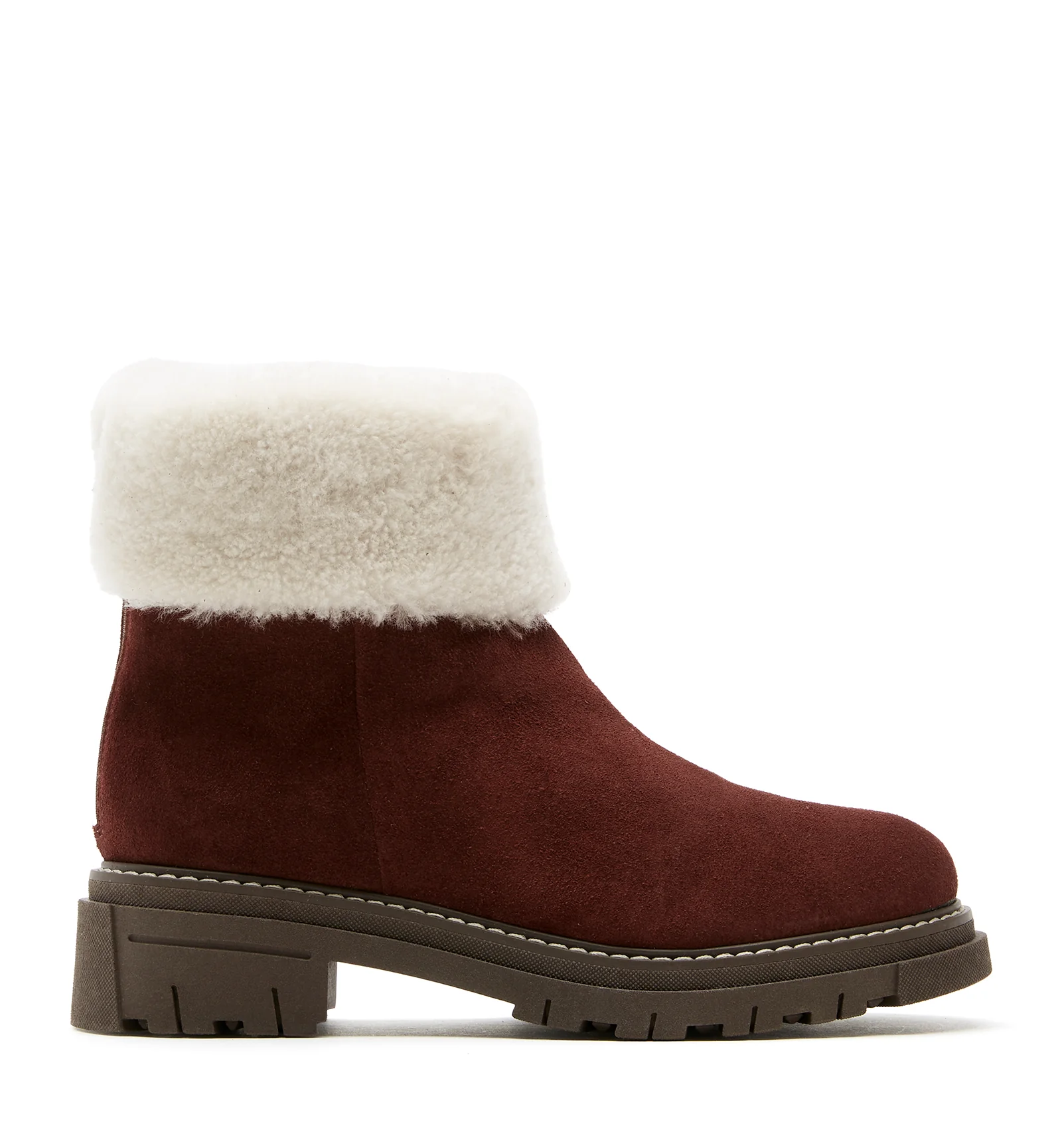 DWAYNE SHEARLING-LINED SUEDE BOOTIE - Image 11
