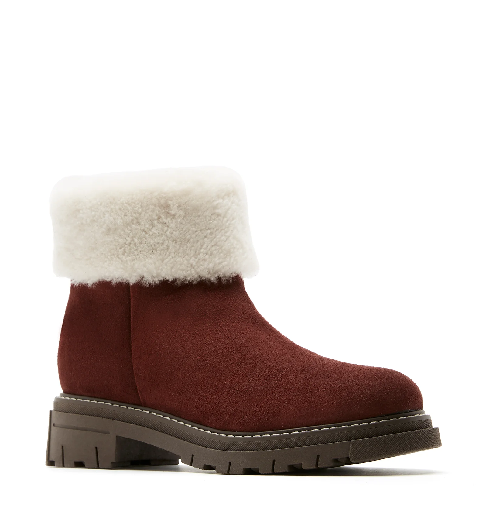 DWAYNE SHEARLING-LINED SUEDE BOOTIE - Image 12