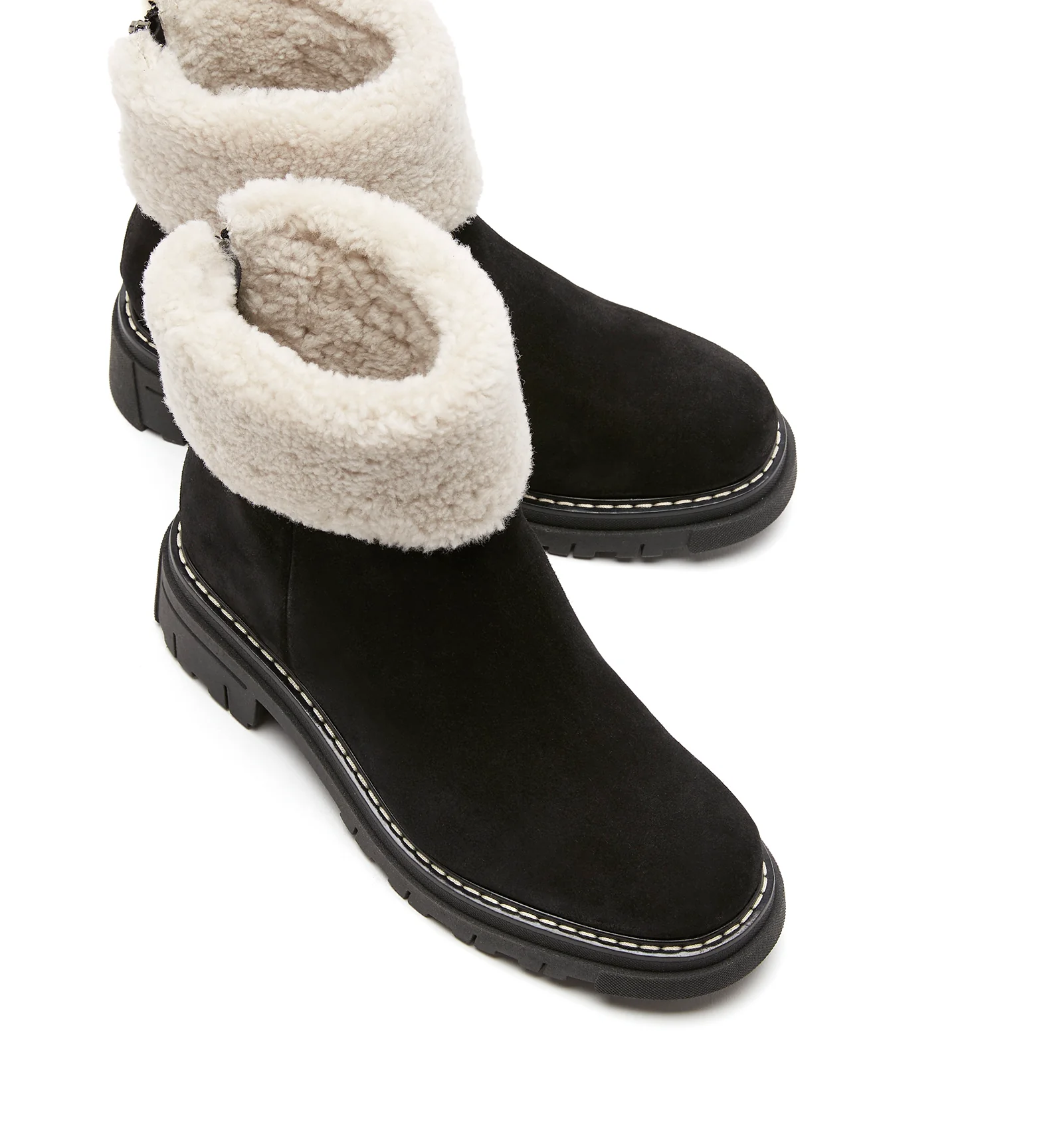 DWAYNE SHEARLING-LINED SUEDE BOOTIE - Image 3