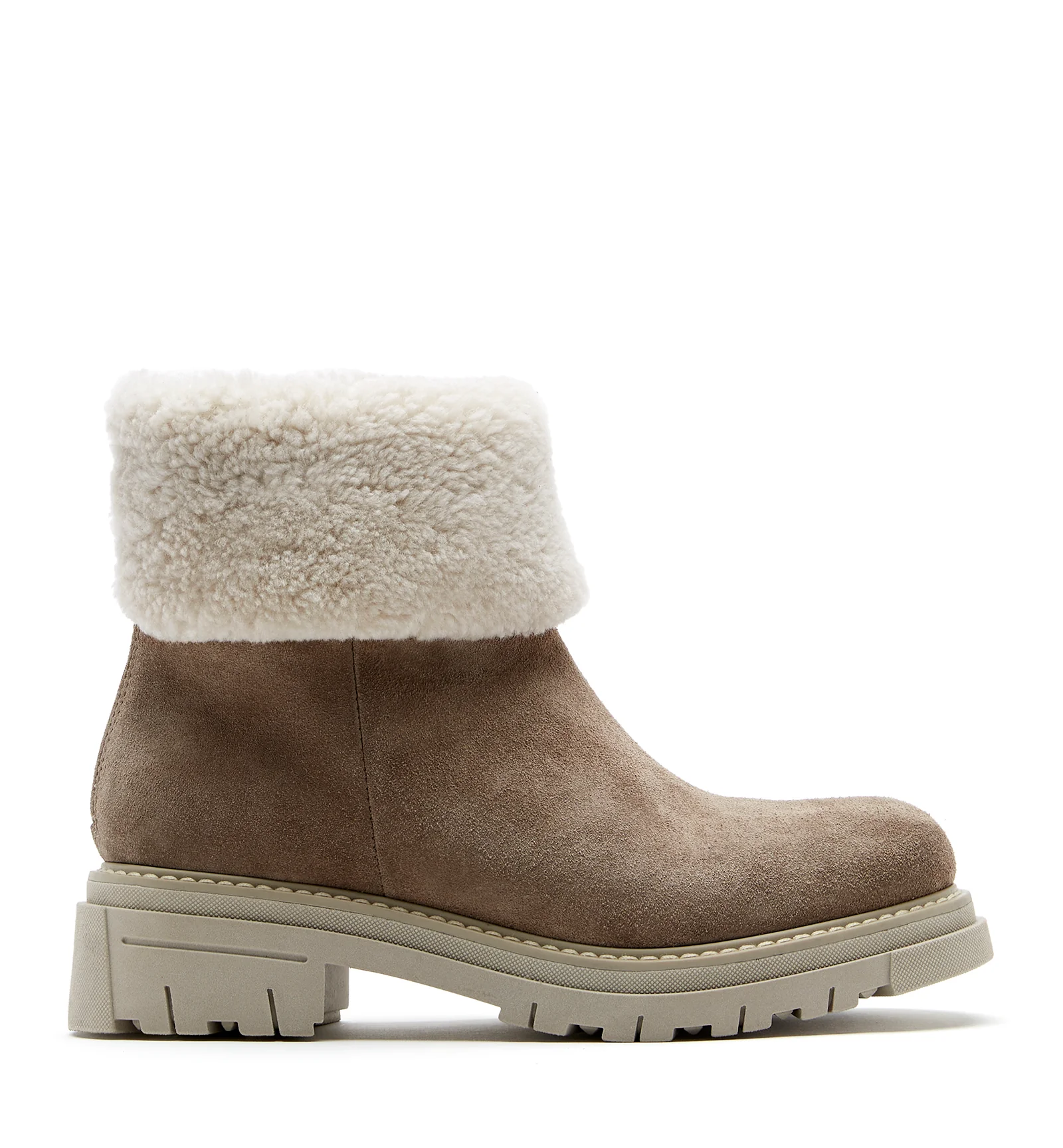 DWAYNE SHEARLING-LINED SUEDE BOOTIE - Image 6