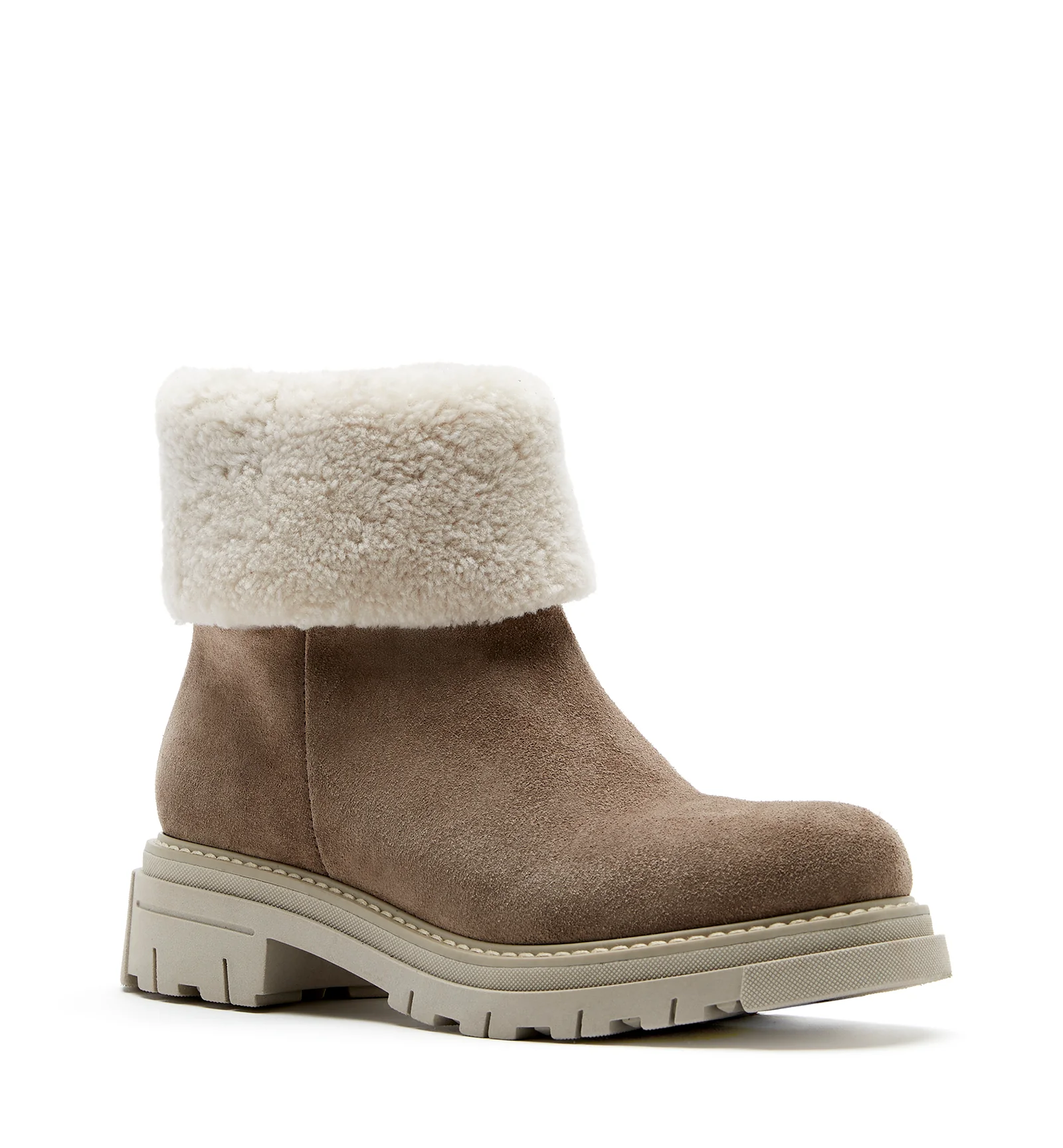 DWAYNE SHEARLING-LINED SUEDE BOOTIE - Image 7