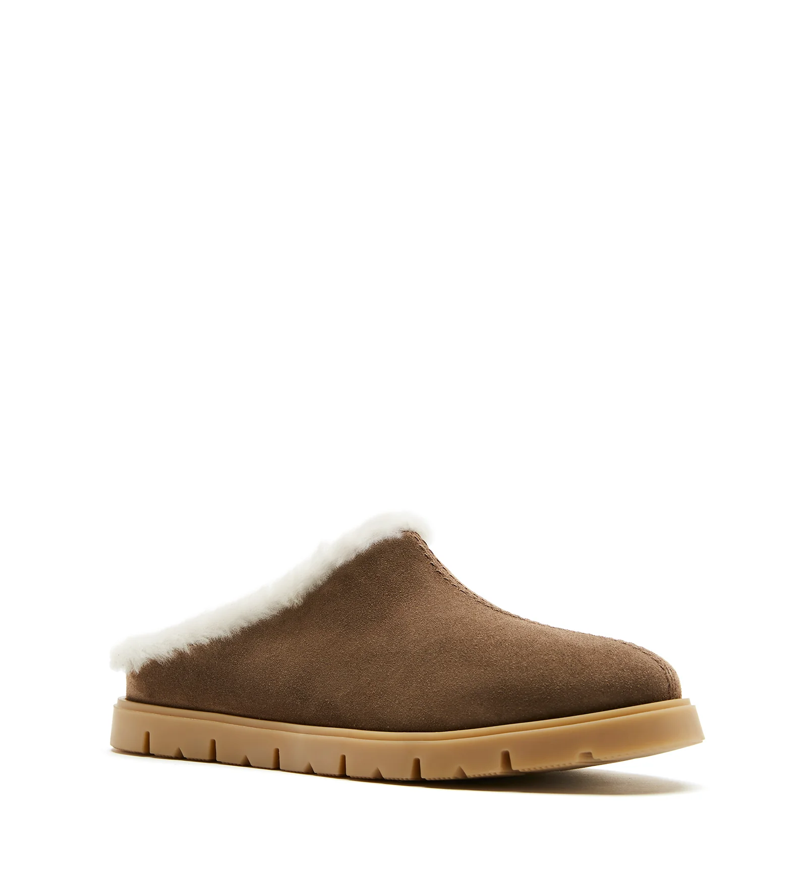 EVA SHEARLING LINED SUEDE MULE - Image 2