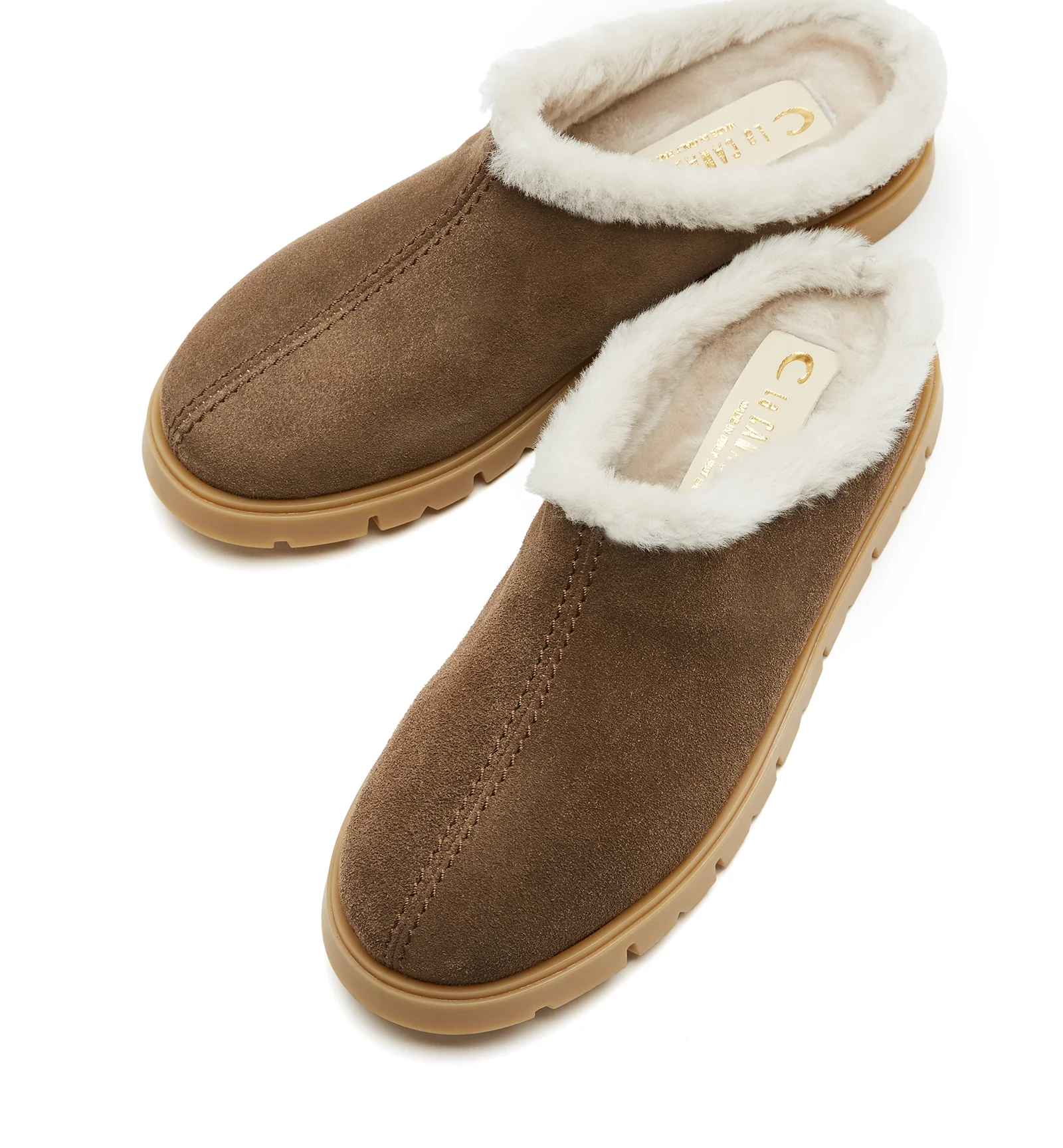 EVA SHEARLING LINED SUEDE MULE - Image 3