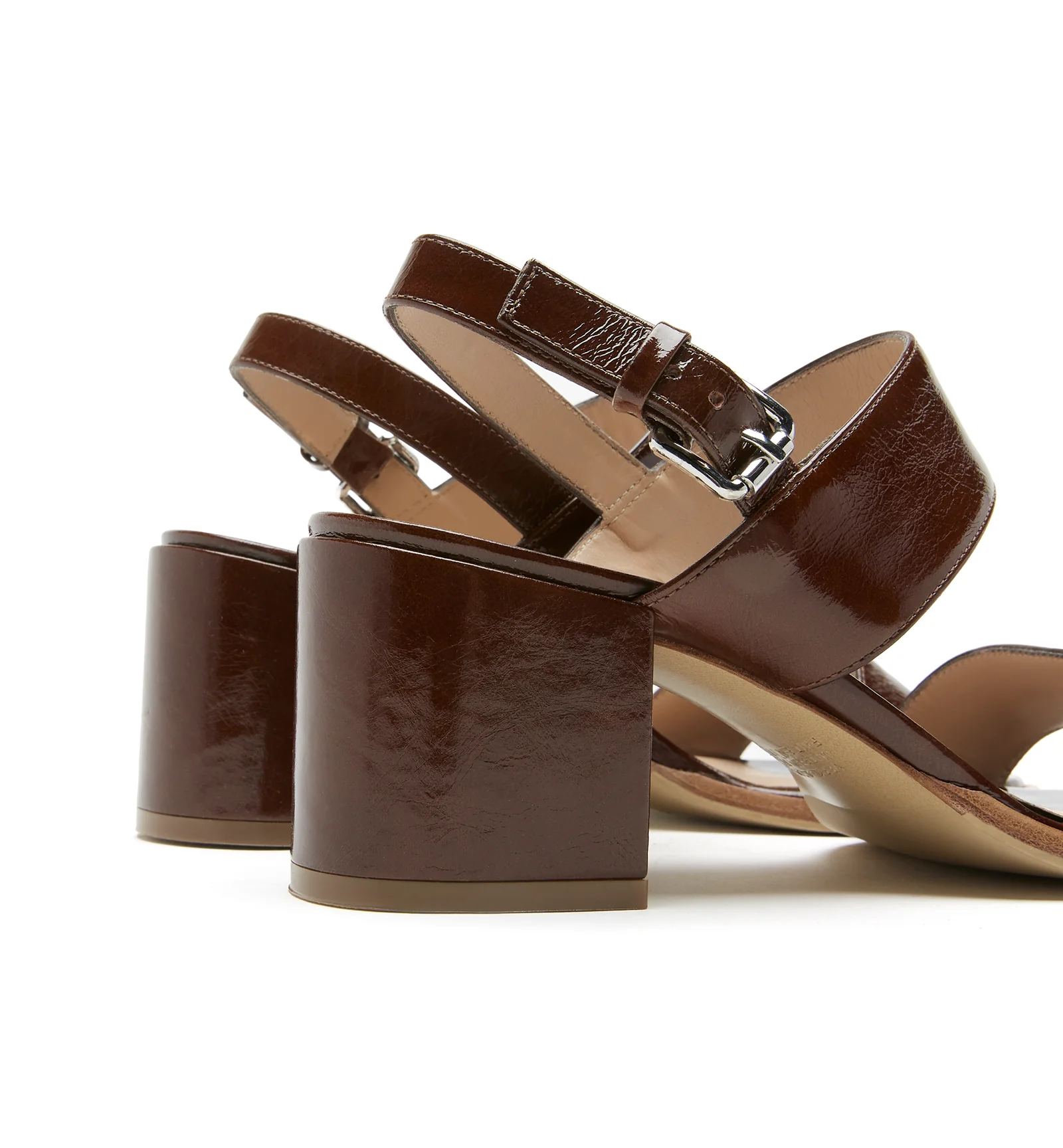 FLEMMING CRUSHED LEATHER HEELED SANDAL - Image 10