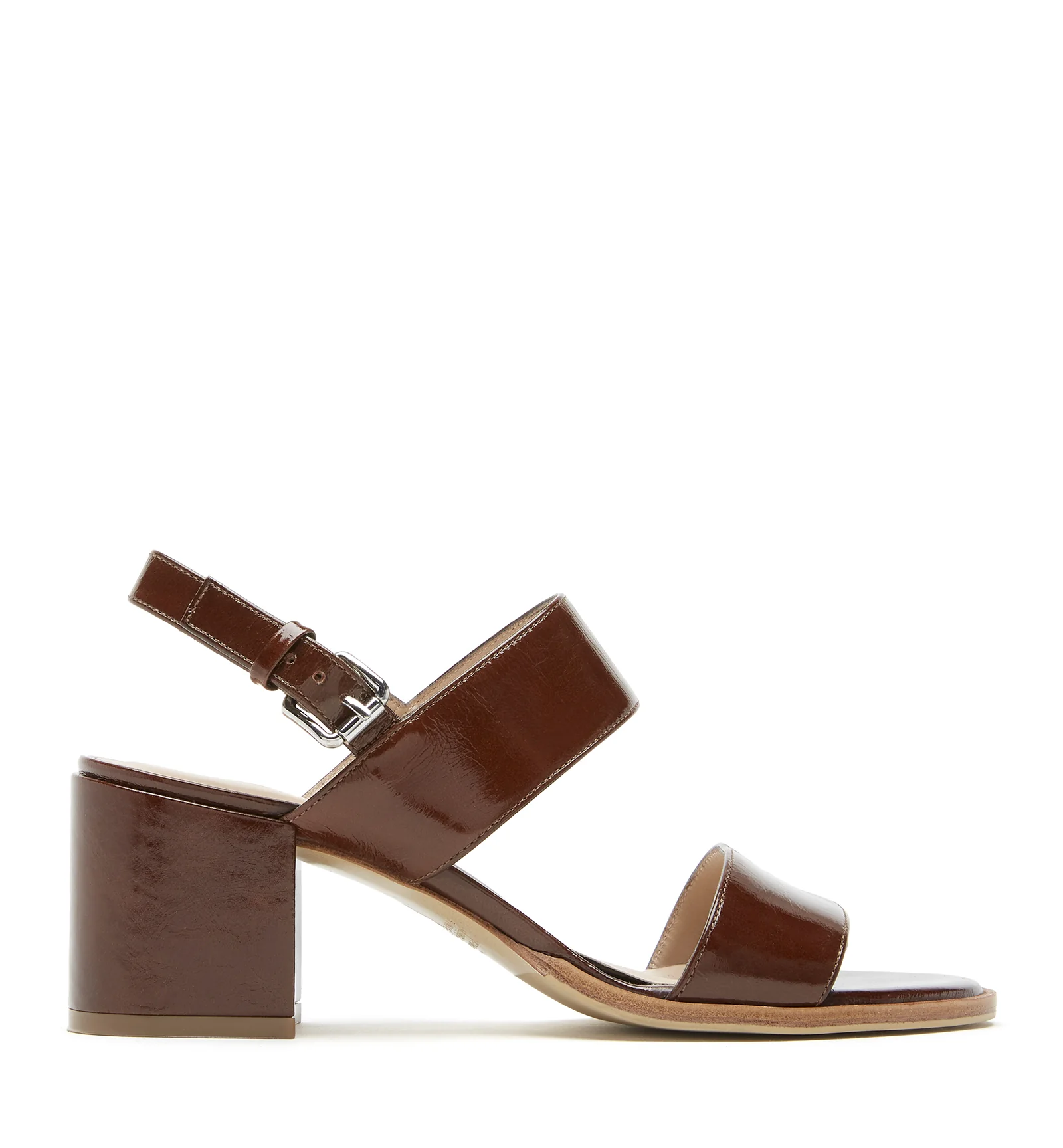 FLEMMING CRUSHED LEATHER HEELED SANDAL - Image 7