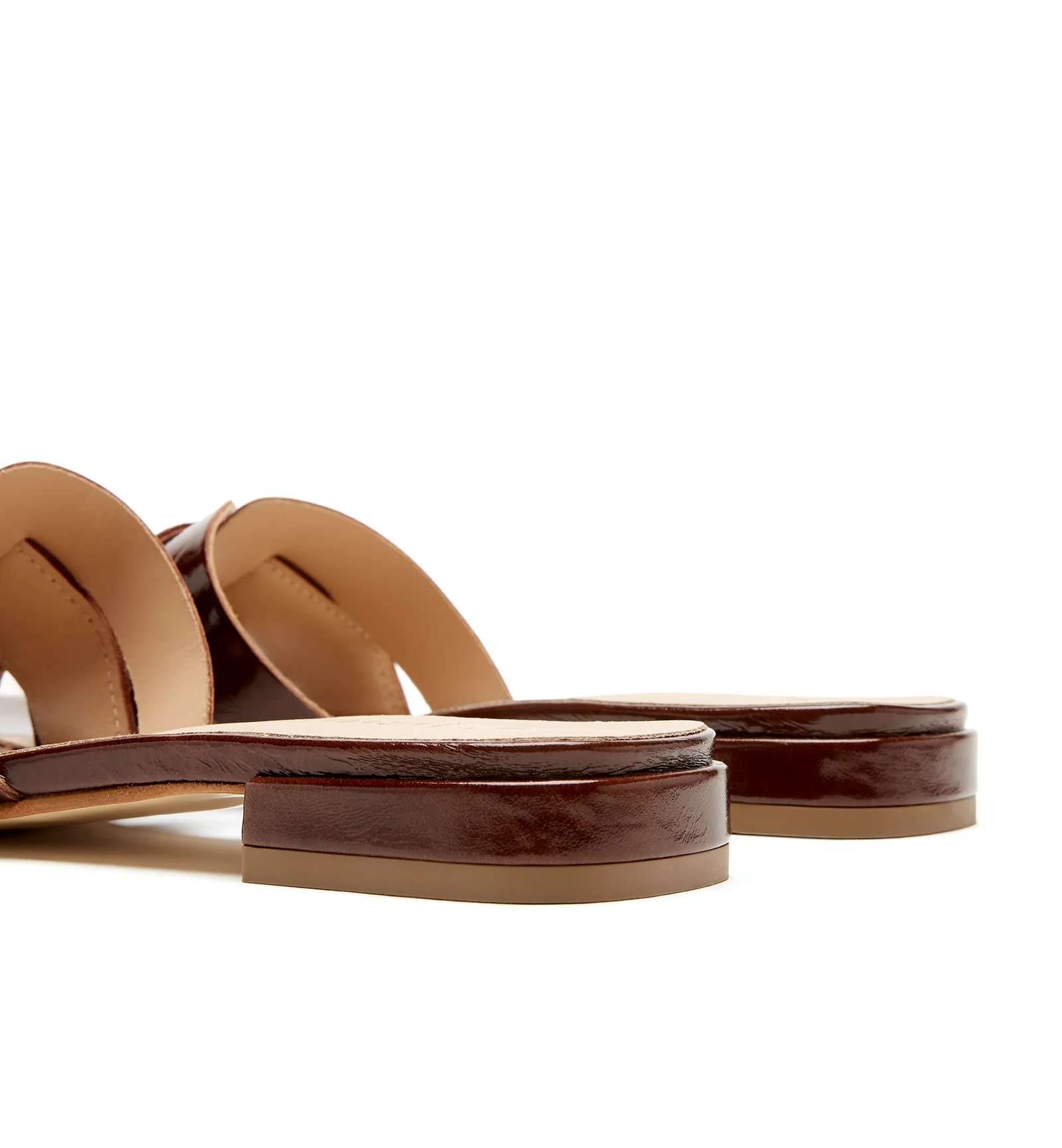 FLORE CRUSHED LEATHER SANDAL - Image 4