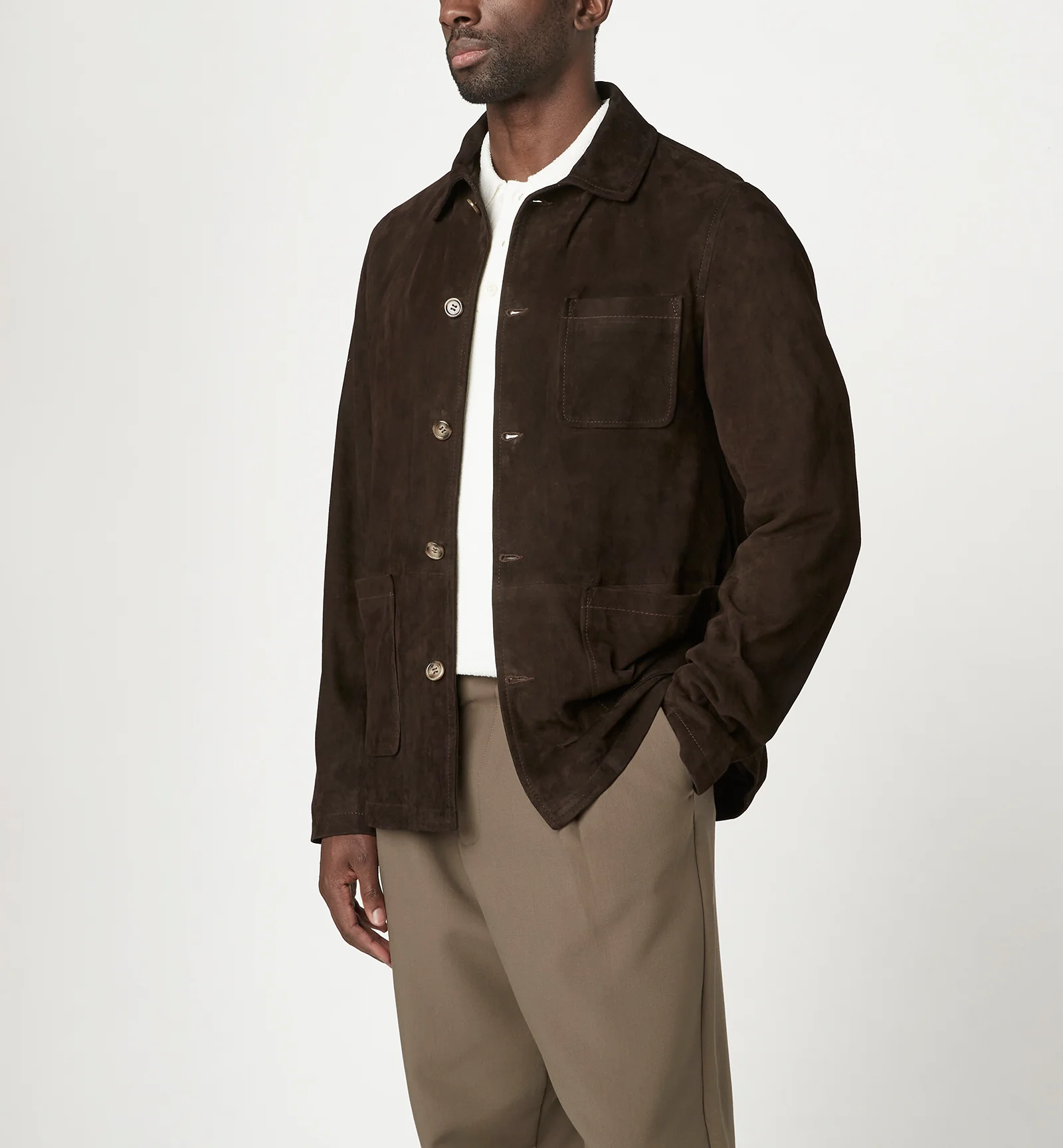 FRANK MEN'S SUEDE JACKET - Image 6