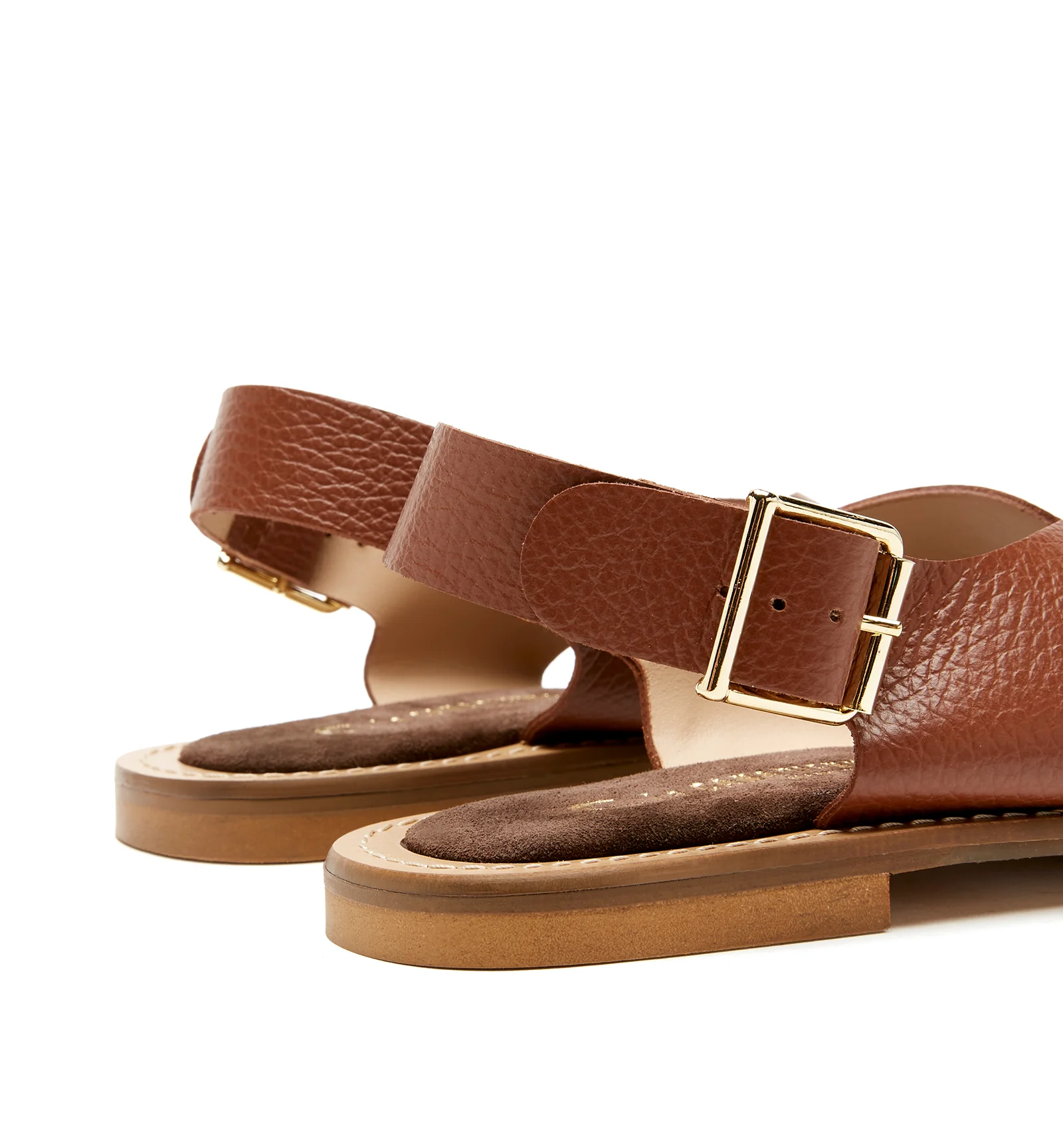 FREEDA PEBBLED LEATHER SANDAL - Image 10