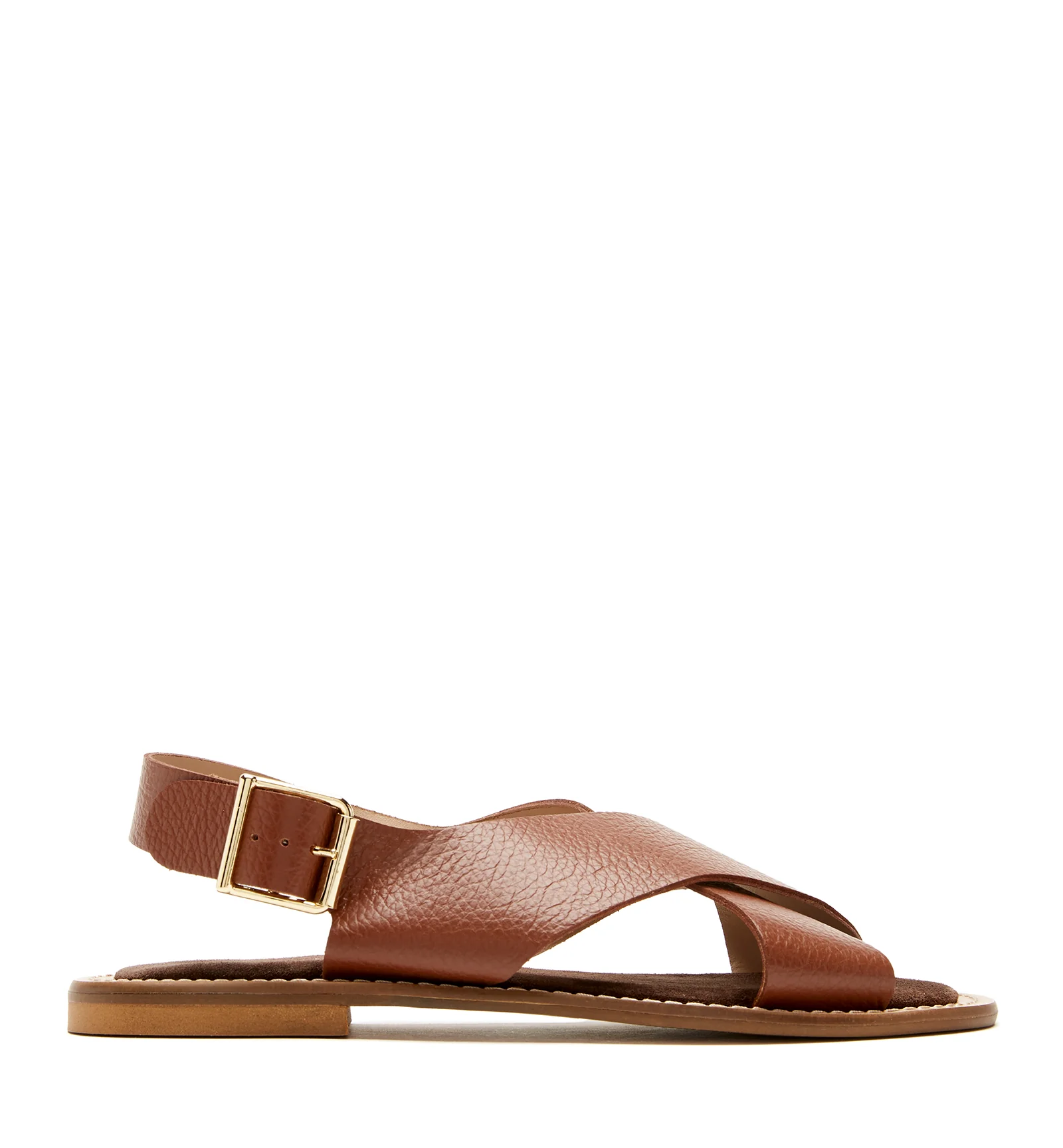 FREEDA PEBBLED LEATHER SANDAL - Image 7