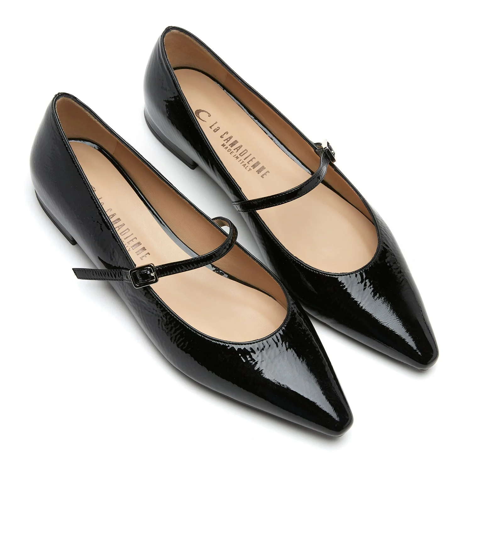 FRITZ CRINKLE LEATHER MARY JANE FLAT - Image 3