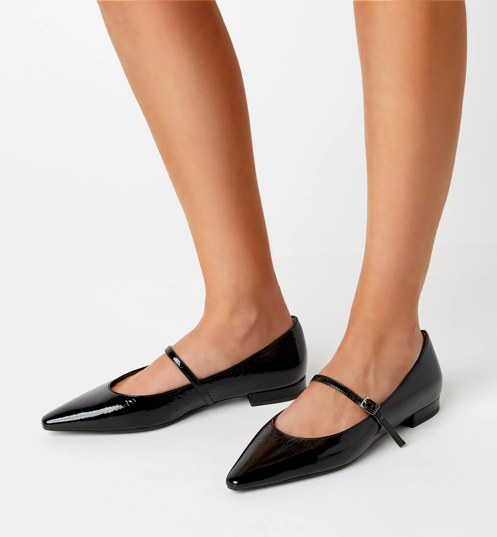 FRITZ CRINKLE LEATHER MARY JANE FLAT - Image 5