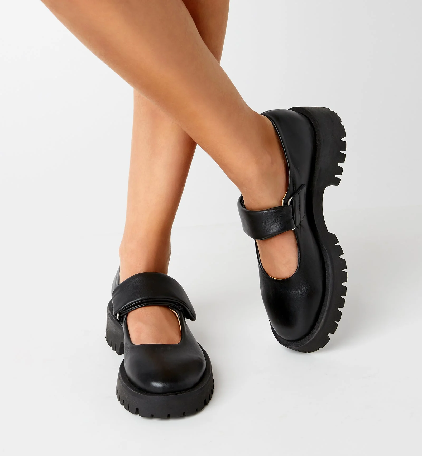 GOLDEN LEATHER MARY JANE SHOE - Image 6
