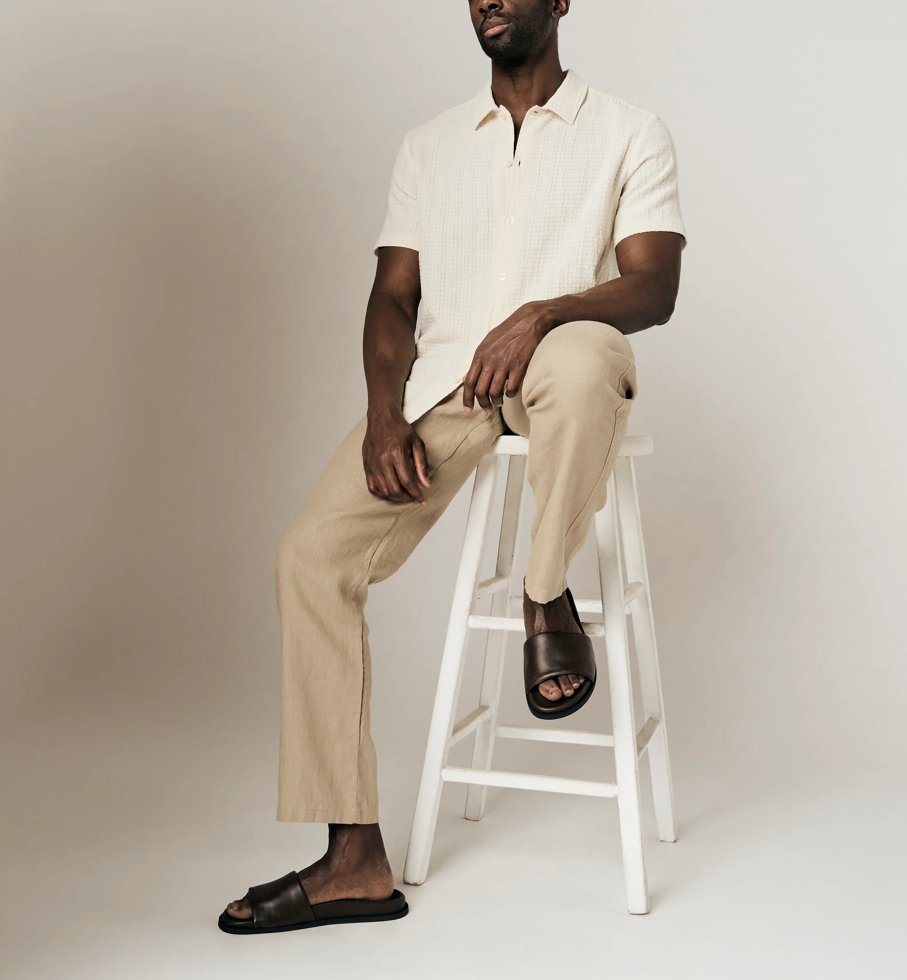 GREG MEN'S LEATHER SLIDE - Image 6
