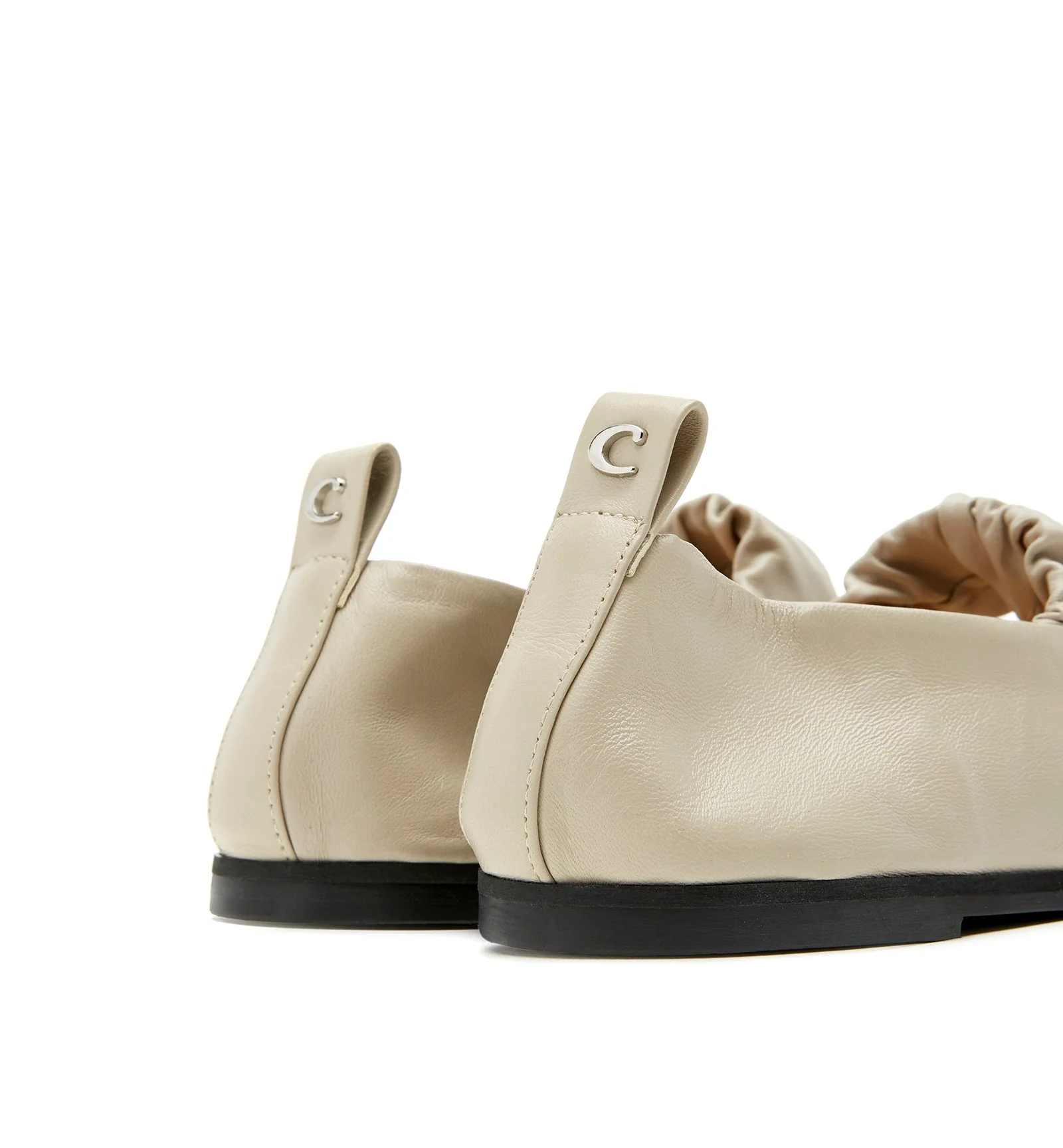 GREY LEATHER MARY JANE FLAT - Image 10
