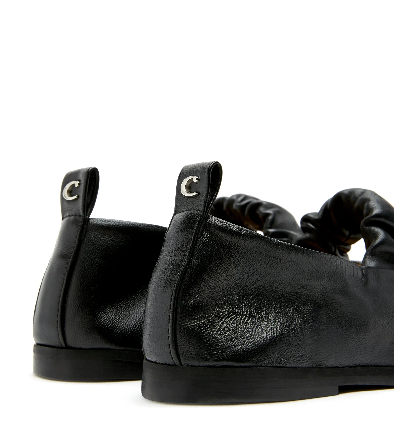 GREY LEATHER MARY JANE FLAT - Image 4
