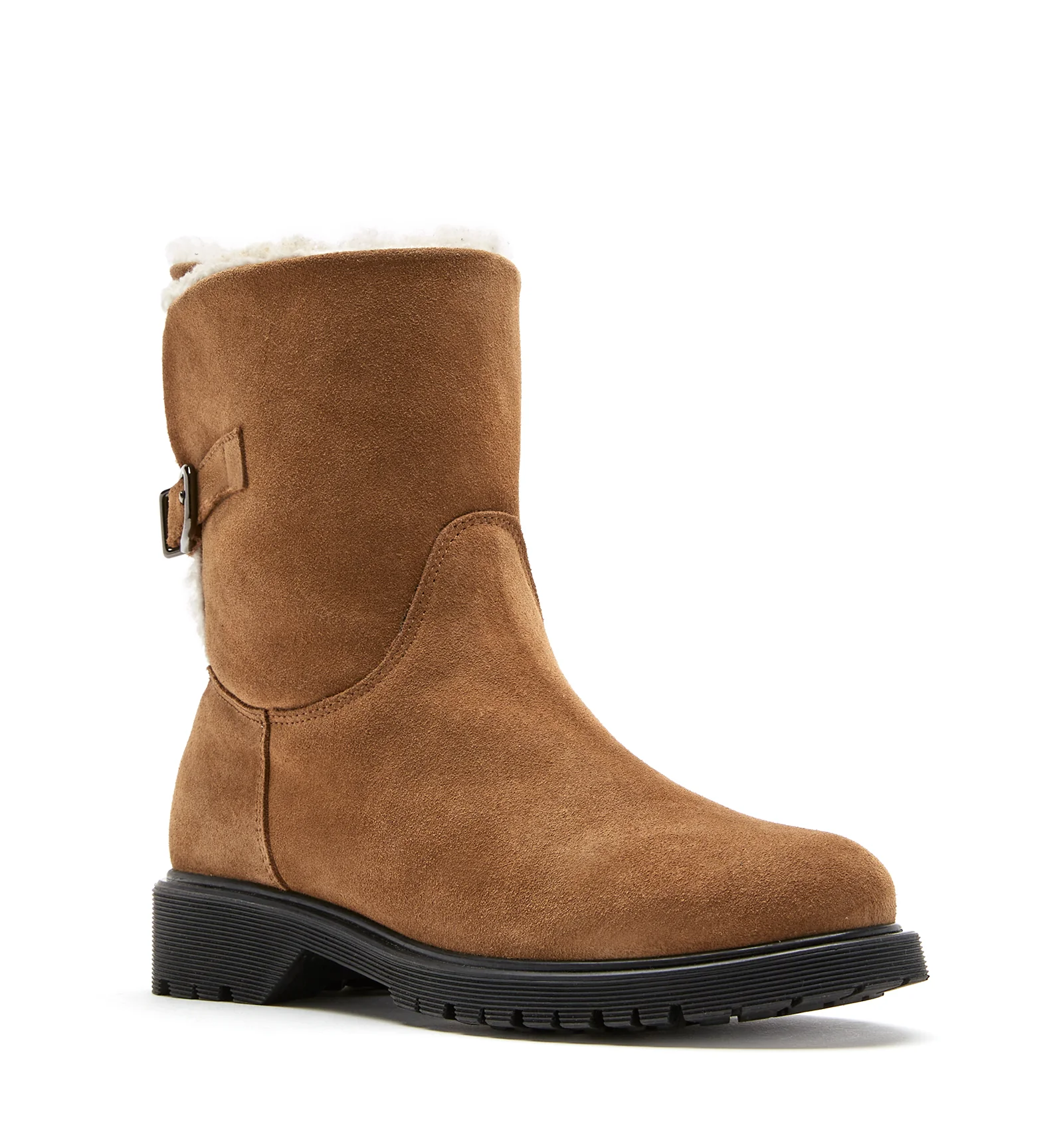 HADLEY SHEARLING-LINED SUEDE BOOTIE - Image 2
