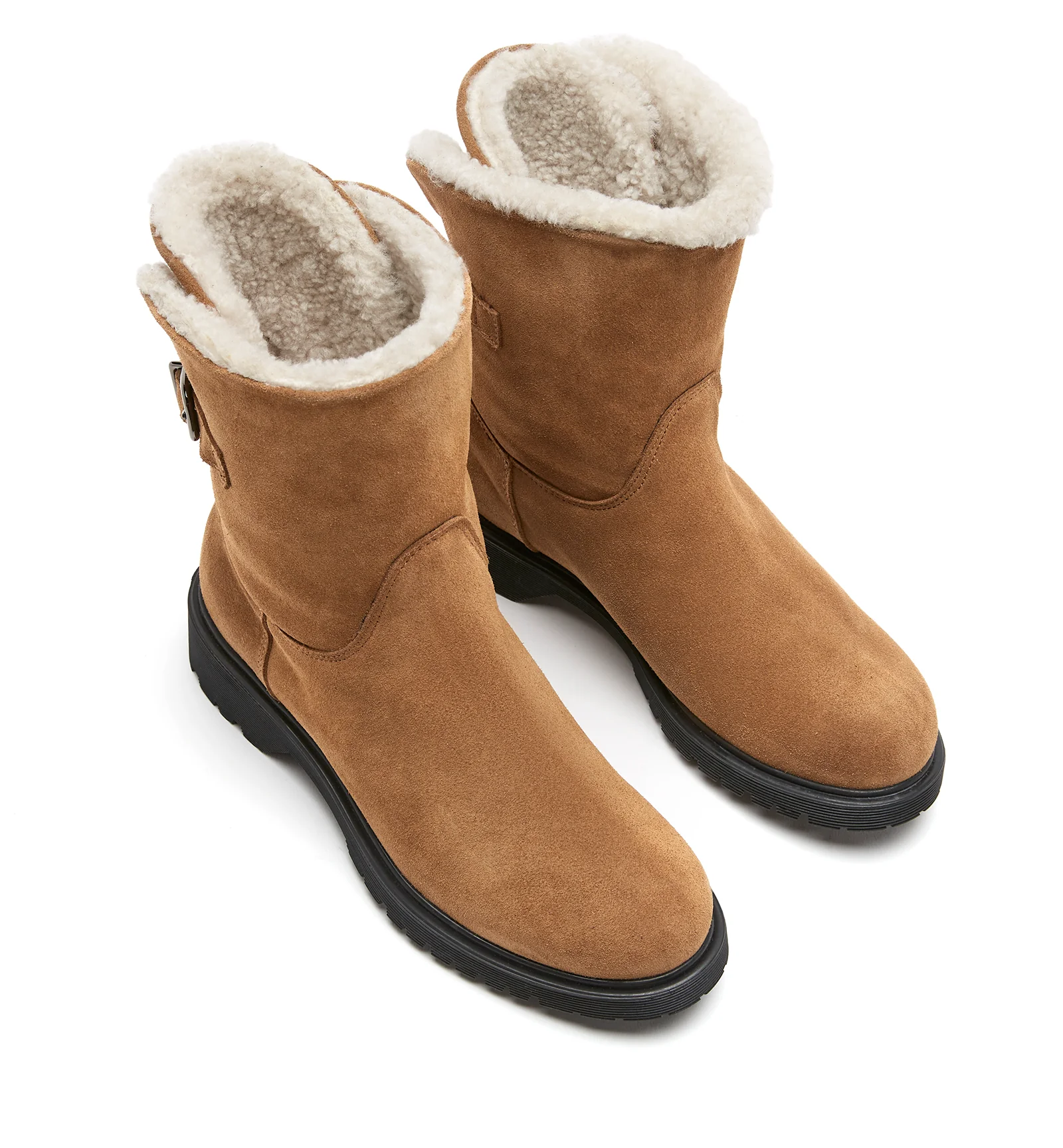HADLEY SHEARLING-LINED SUEDE BOOTIE - Image 3
