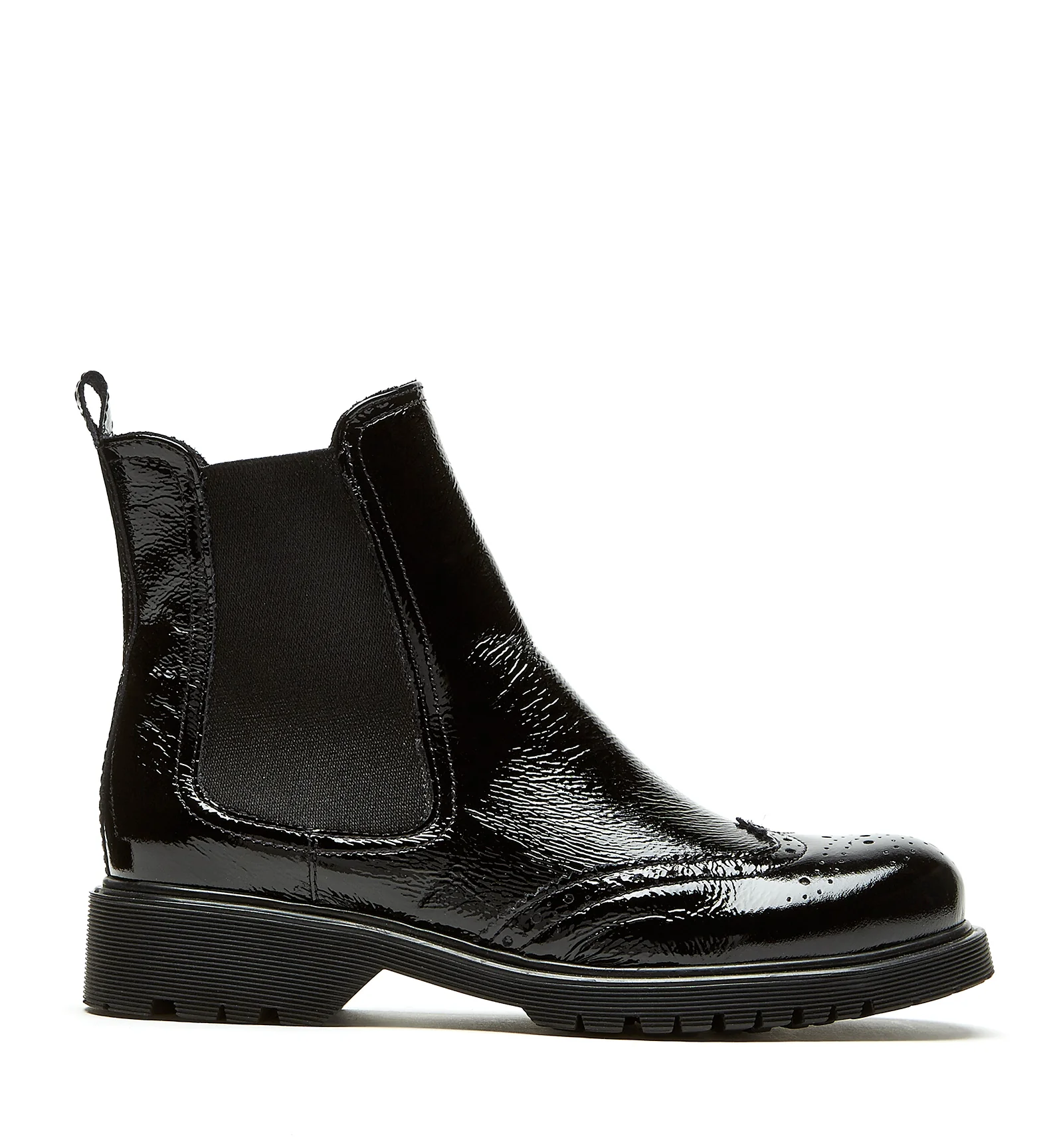 HANSEL CRINKLE LEATHER BOOTIE