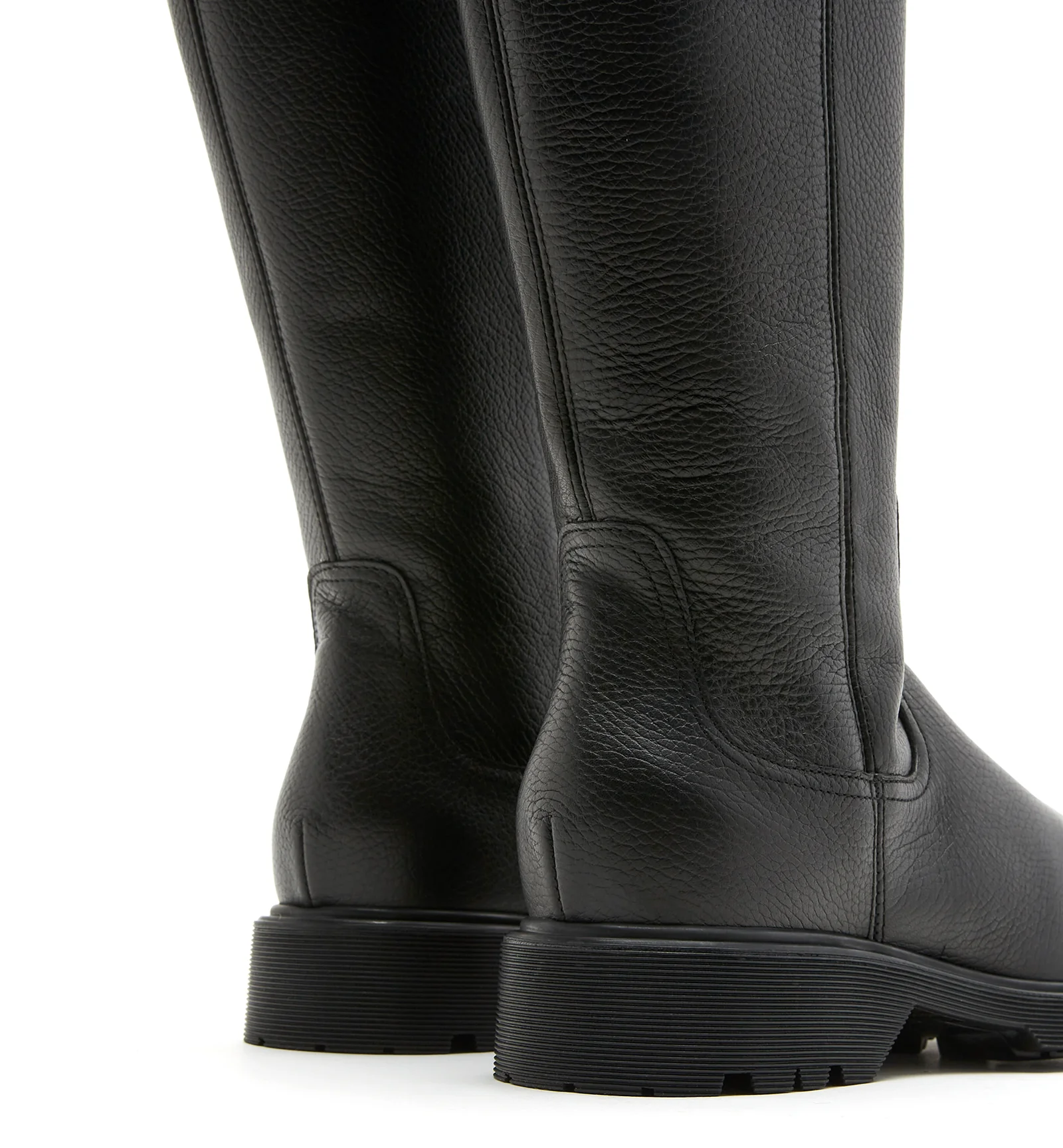 HARRY SHEARLING-LINED PEBBLE LEATHER BOOT - Image 4