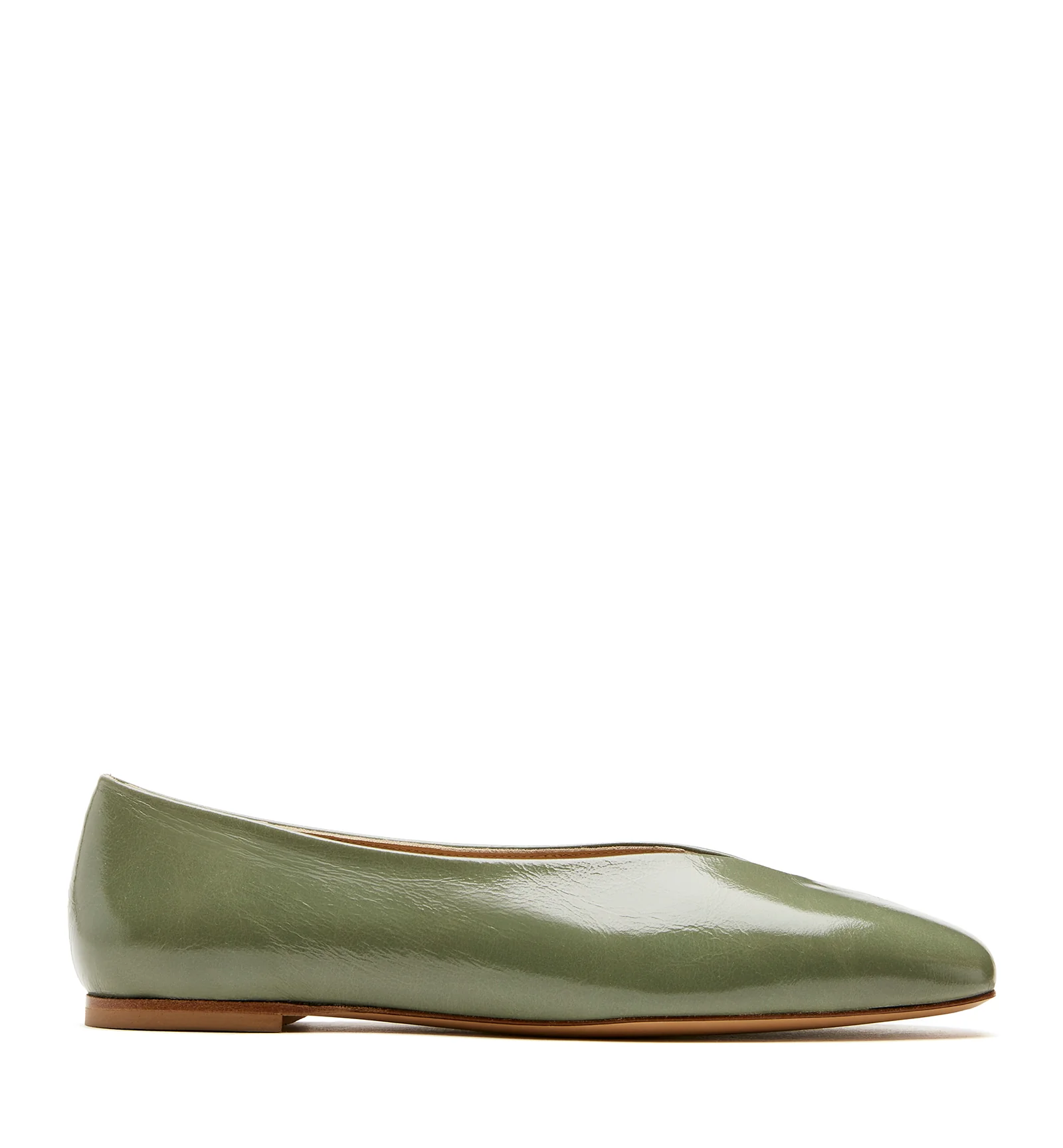 JERSEY CRUSHED LEATHER FLAT - Image 14