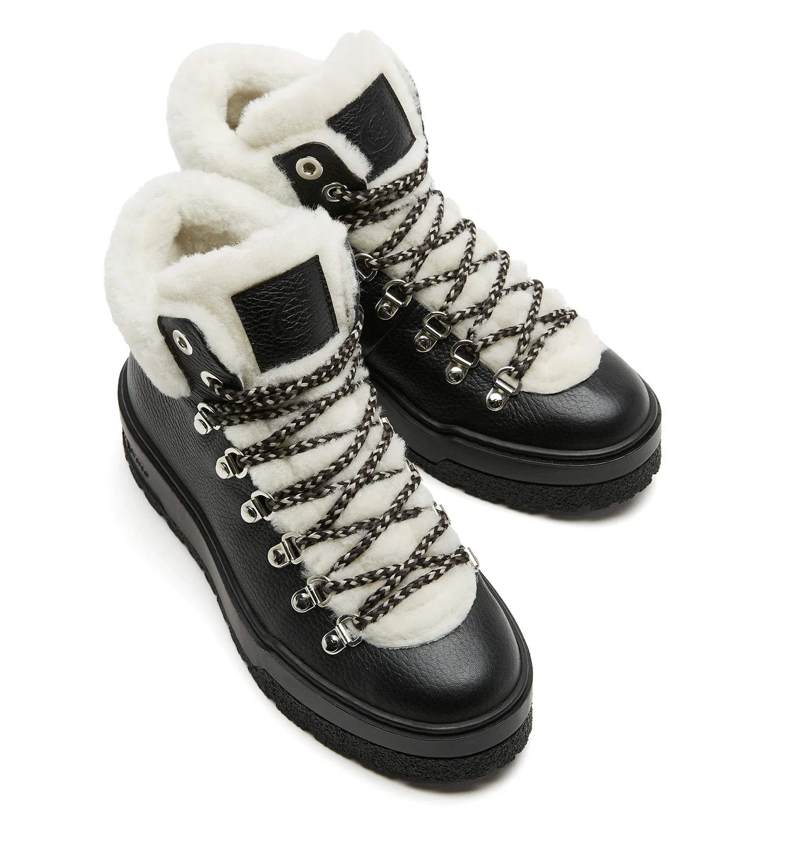 LAUSANNE SHEARLING-LINED LEATHER BOOTIE - Image 3