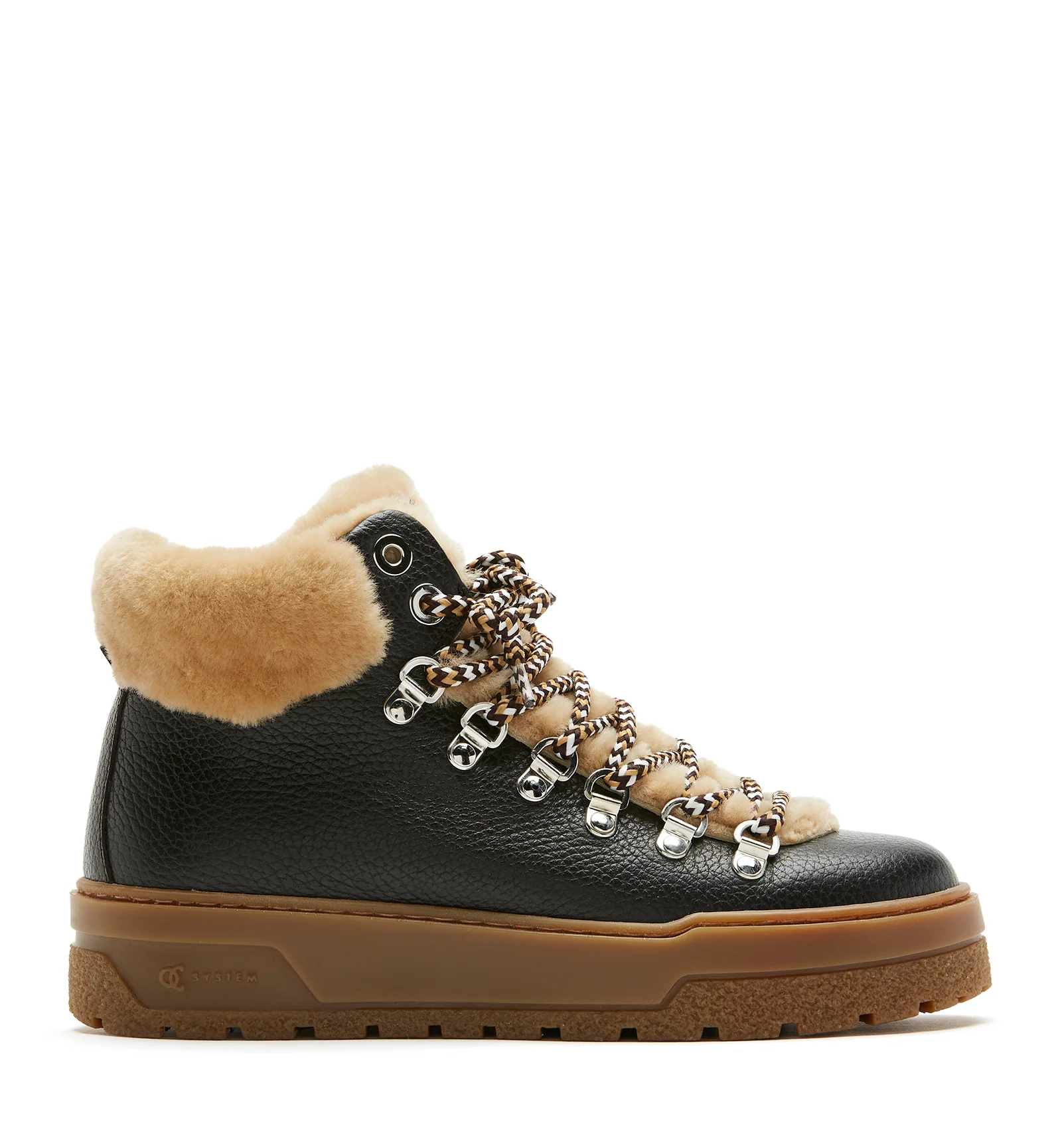 LAUSANNE SHEARLING-LINED LEATHER BOOTIE - Image 8