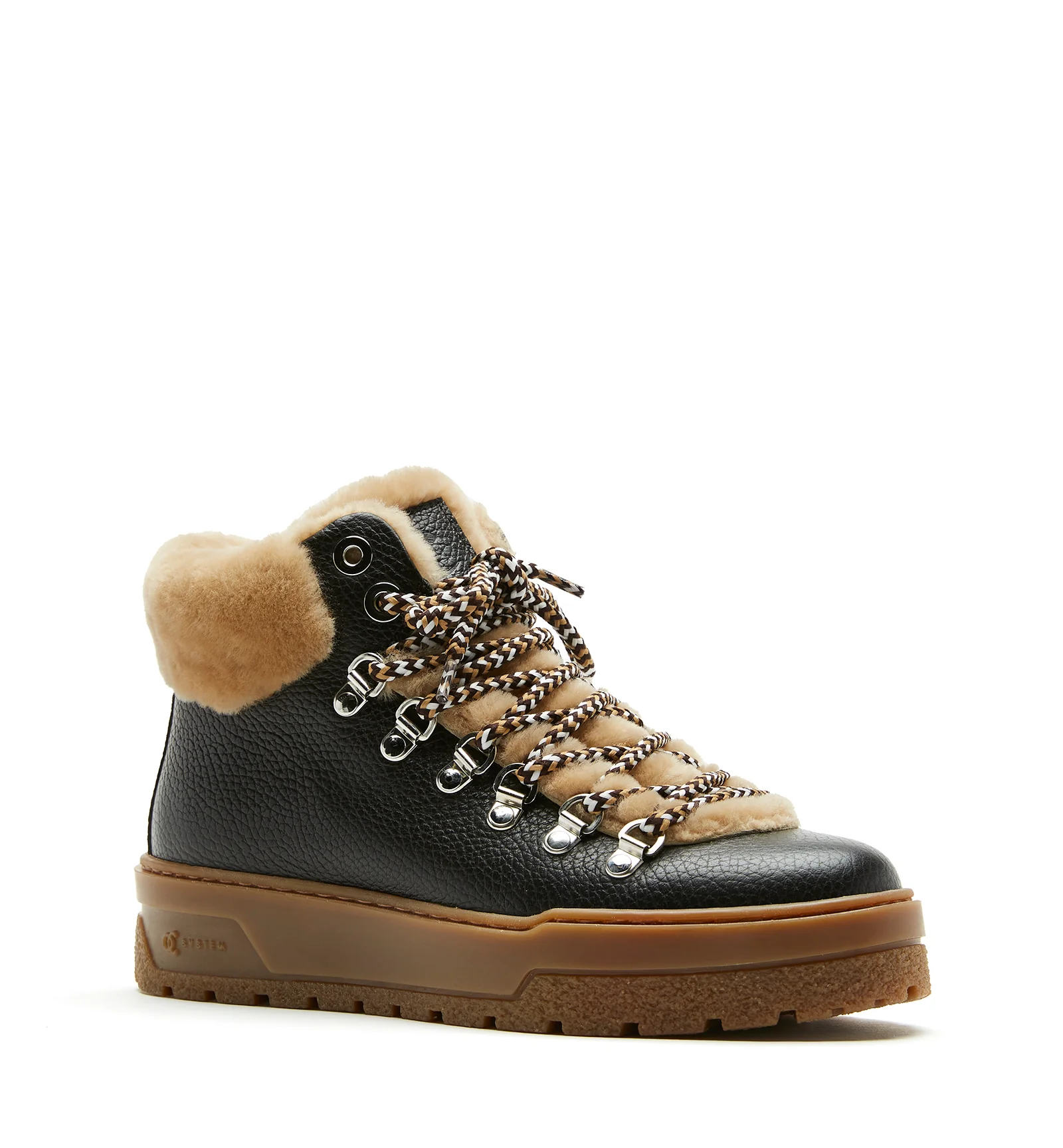 LAUSANNE SHEARLING-LINED LEATHER BOOTIE - Image 9