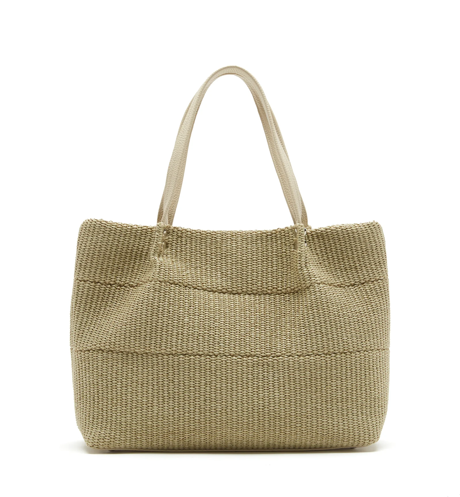 LIGHT RAFFIA TOTE BAG