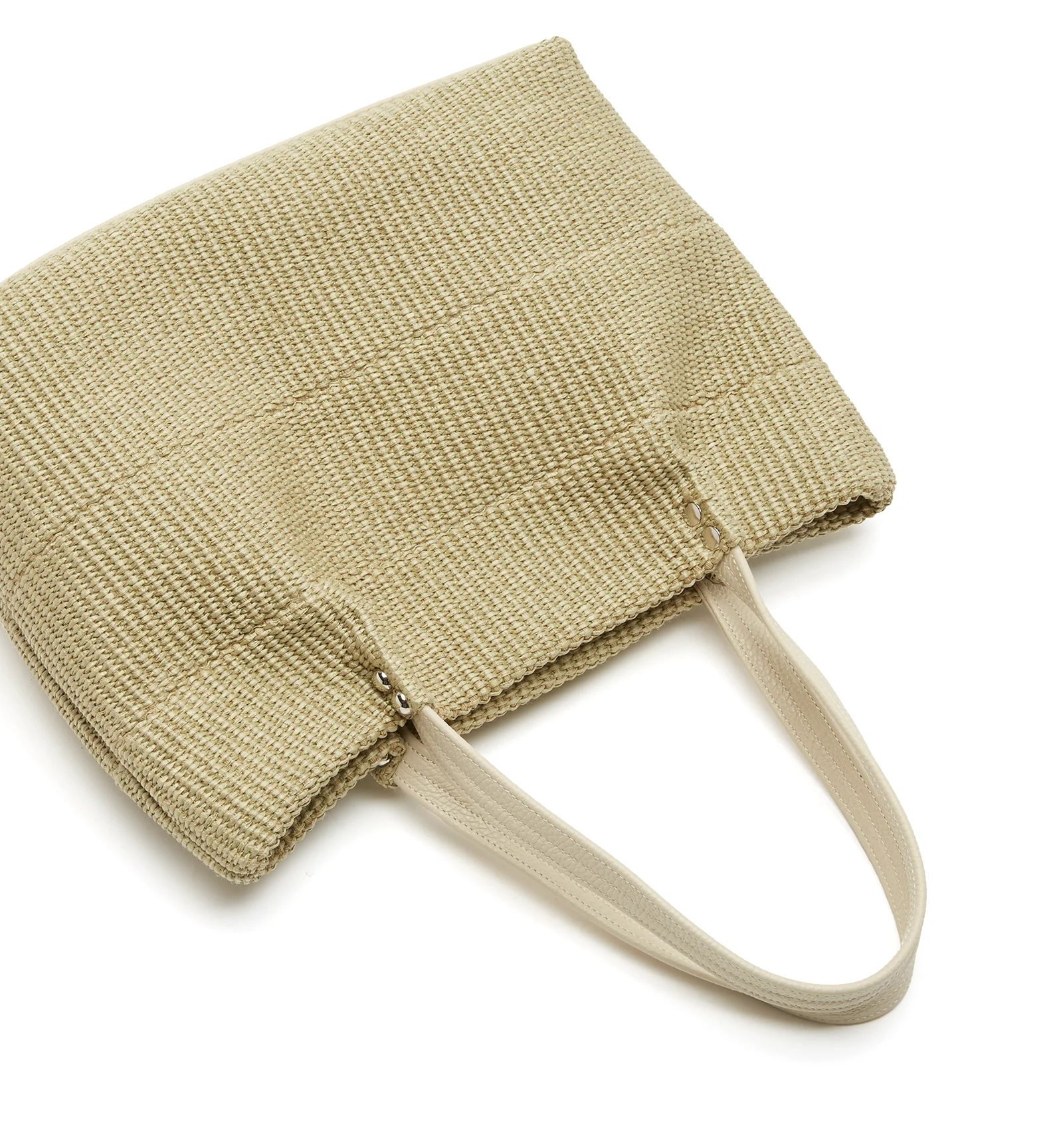 LIGHT RAFFIA TOTE BAG - Image 3