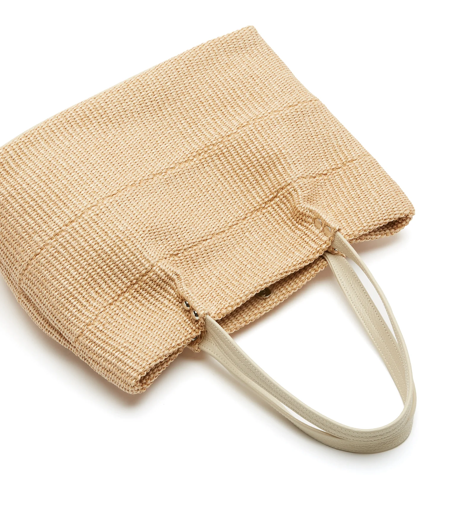 LIGHT RAFFIA TOTE BAG - Image 7