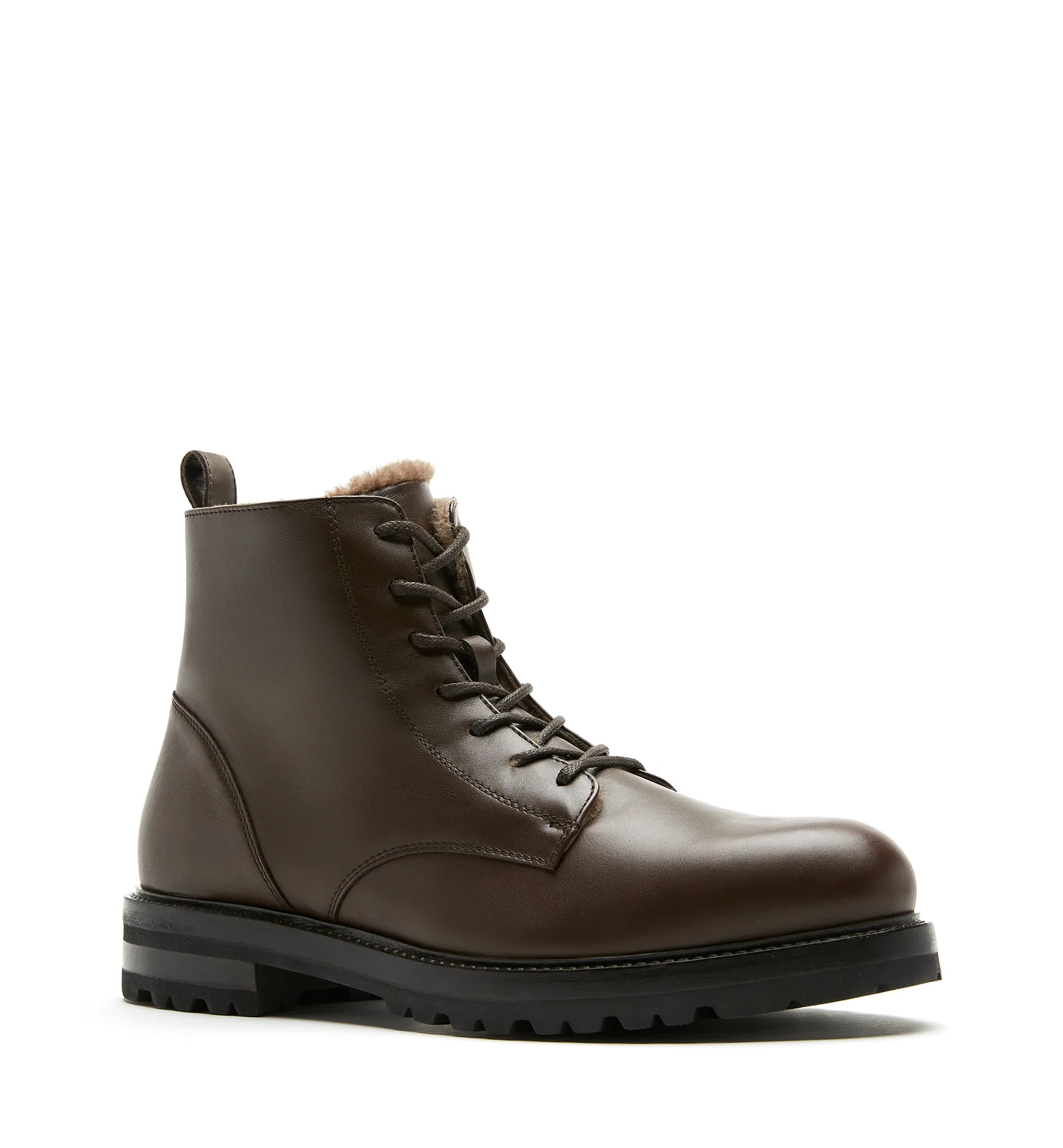 LUIS MEN'S SHEARLING-LINED LEATHER BOOT - Image 2