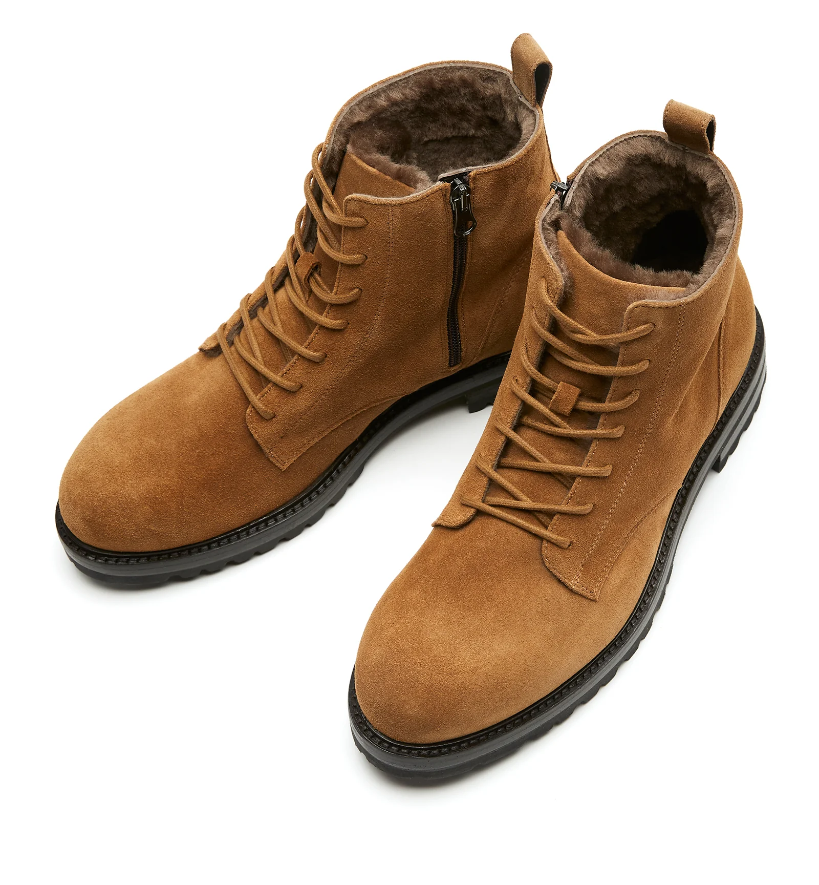 LUIS MEN'S SHEARLING-LINED SUEDE BOOT - Image 8