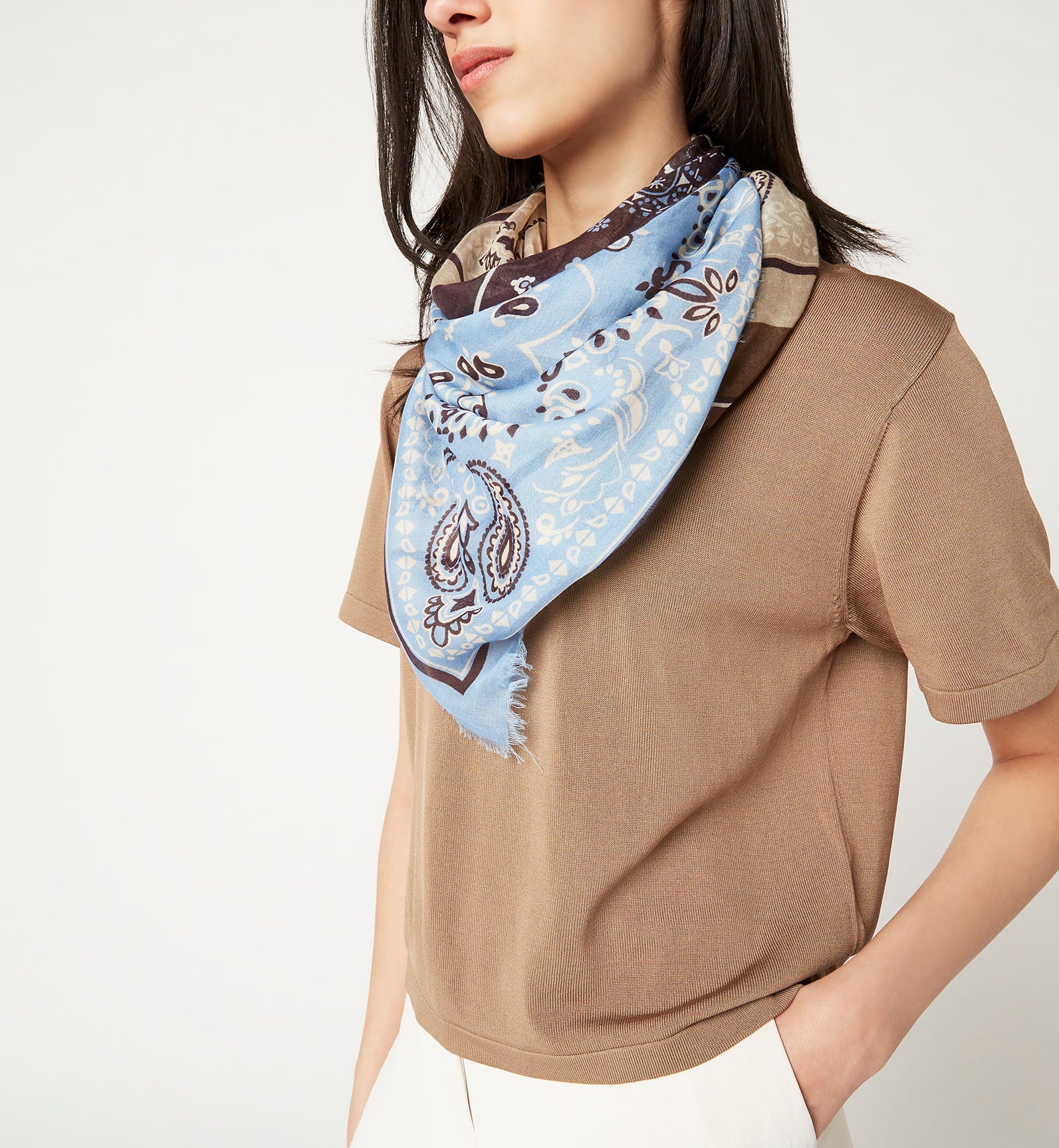 LUMIE MODAL AND SILK SCARF - Image 5