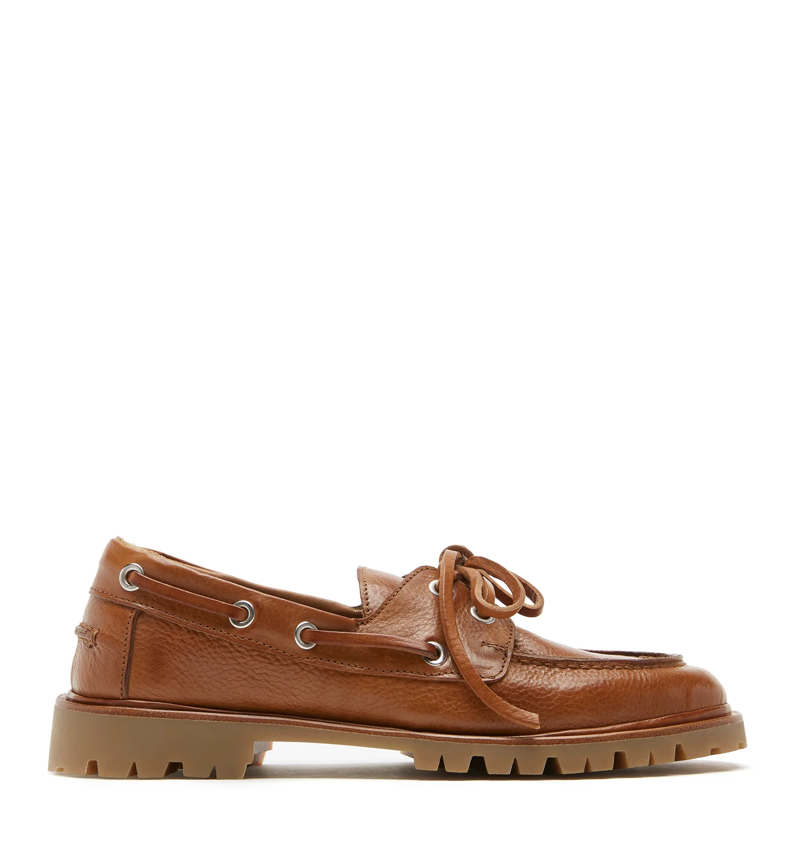 MAJESTIQUE LEATHER BOAT SHOE