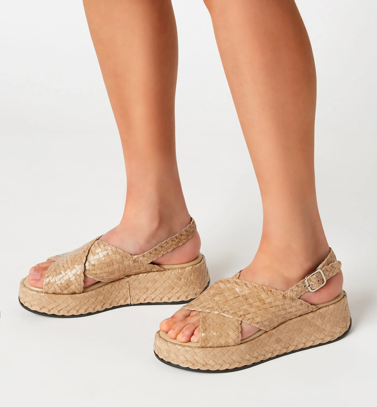 PACIFIK WOVEN LEATHER SANDAL - Image 6
