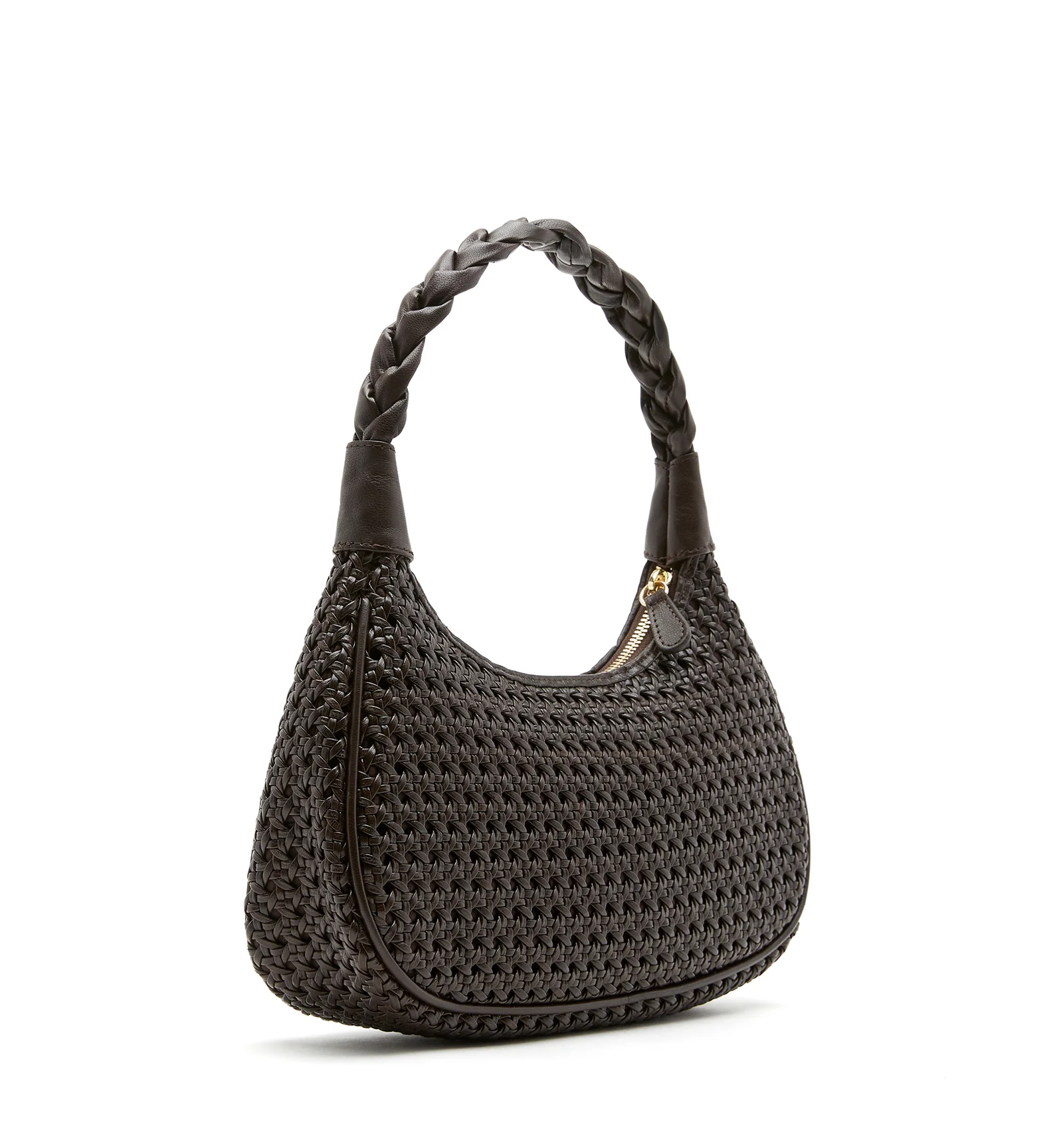 PATTI WOVEN LEATHER SHOULDER BAG - Image 2