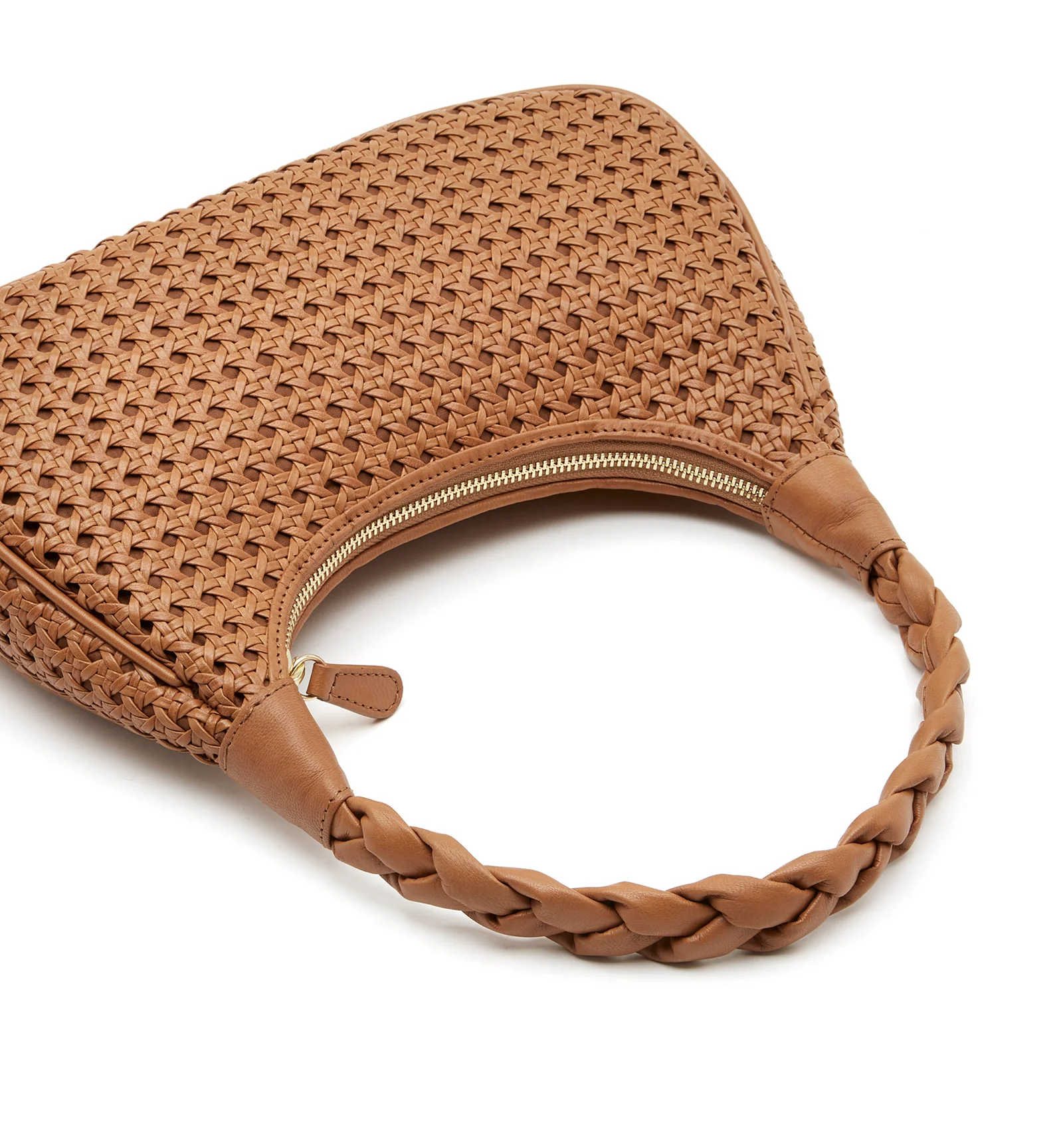 PATTI WOVEN LEATHER SHOULDER BAG - Image 8