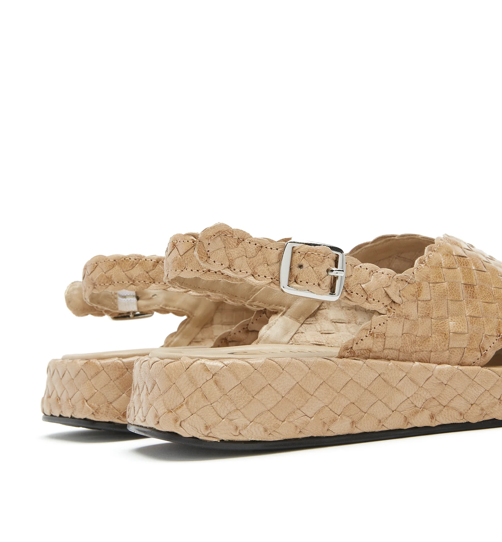 PEDRA WOVEN LEATHER SANDAL - Image 10