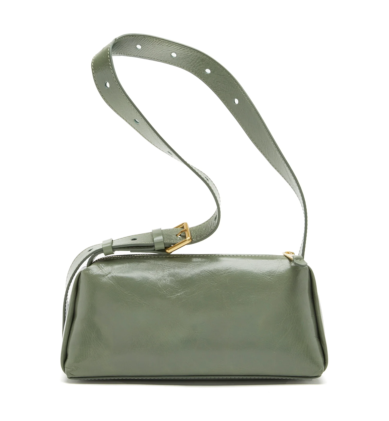 PHILIP CRUSHED LEATHER SHOULDER BAG