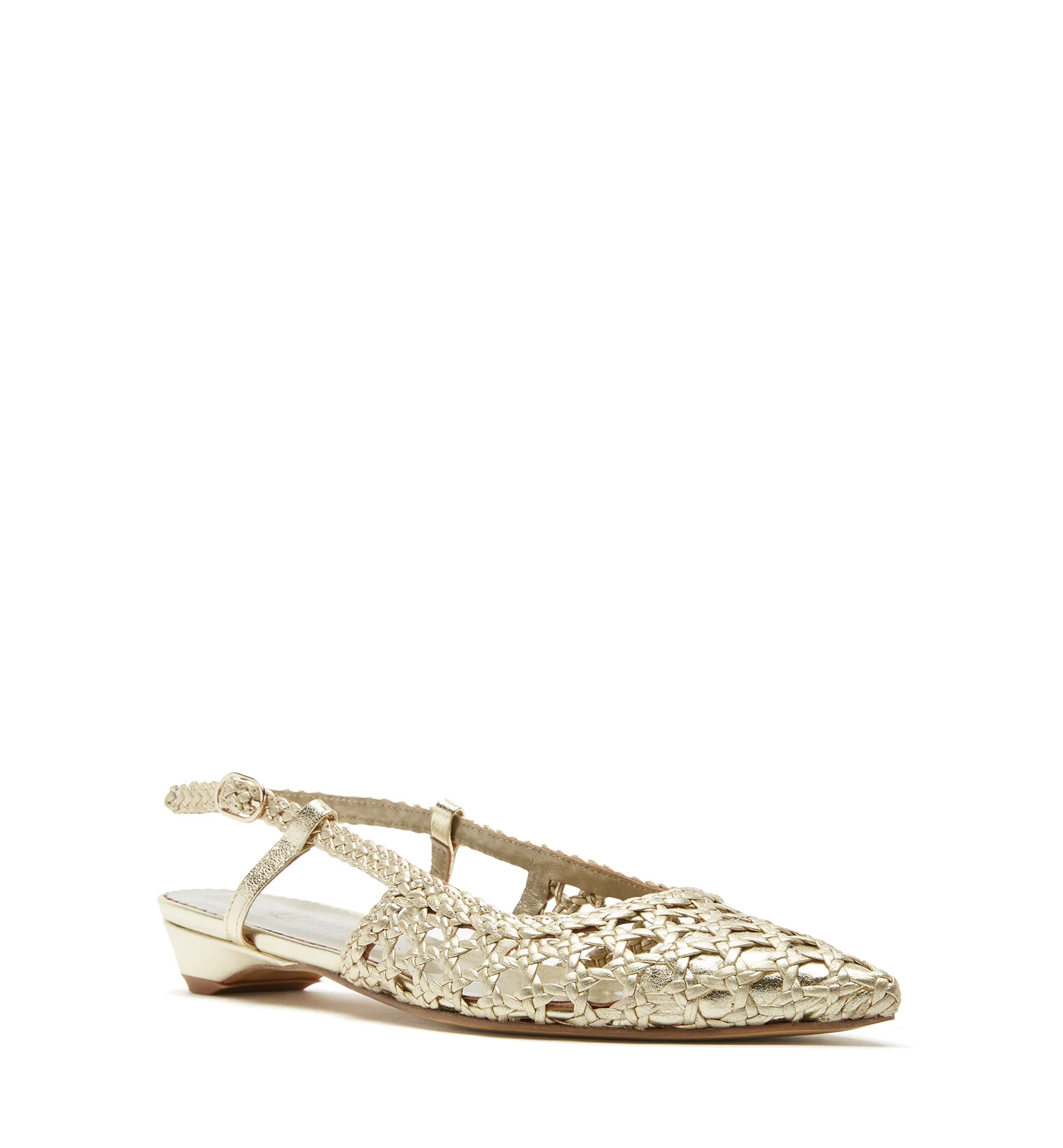 PLAYS SLINGBACK WOVEN LEATHER FLAT - Image 8