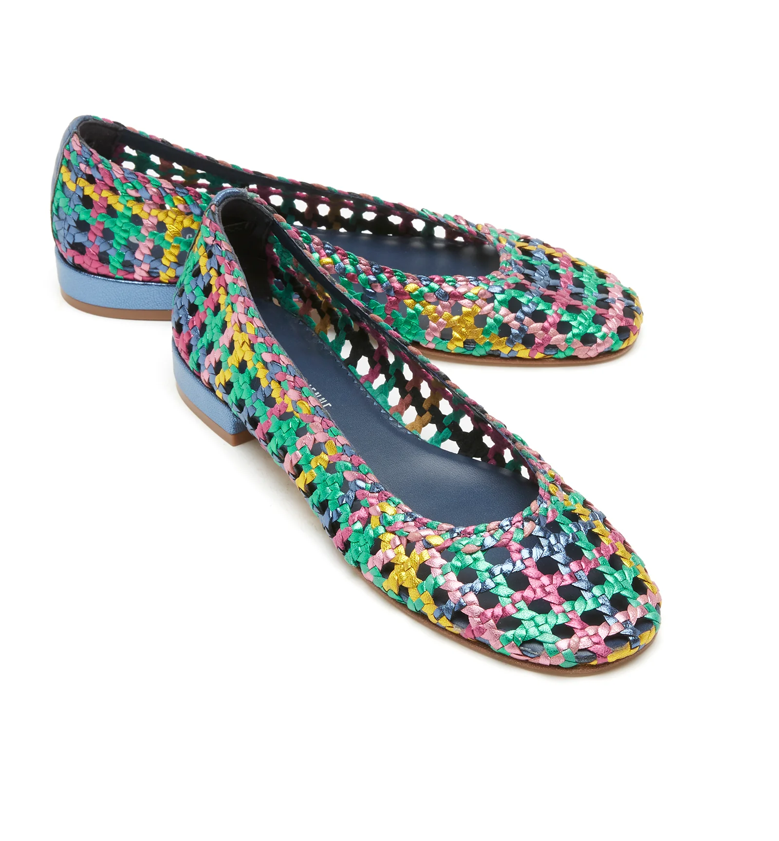 PRINCE WOVEN LEATHER FLAT - Image 3